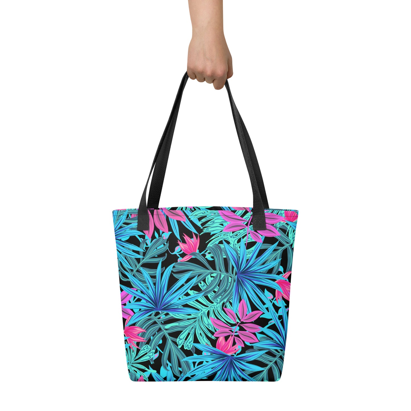 Blue Tropical Tote Bag