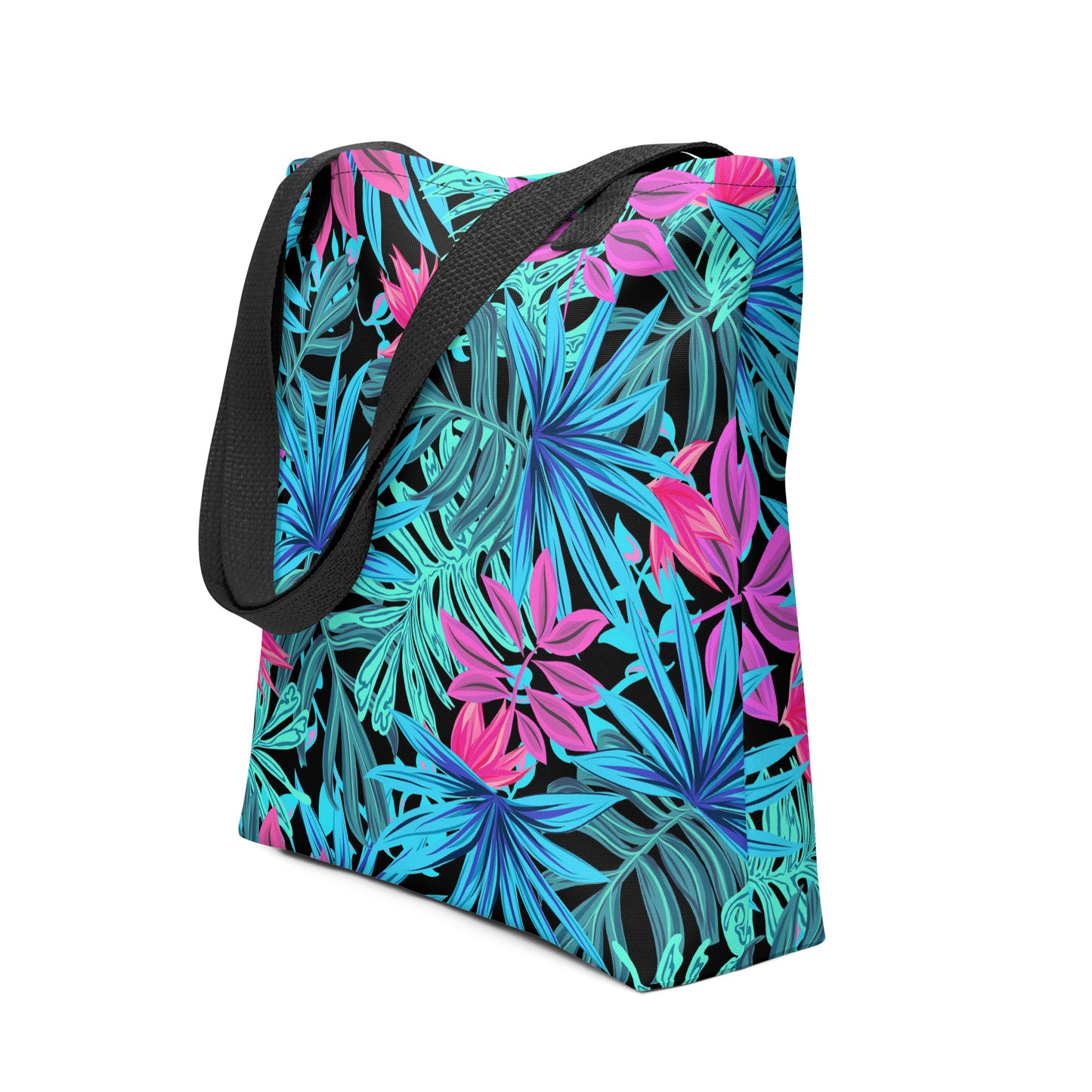 Blue Tropical Tote Bag