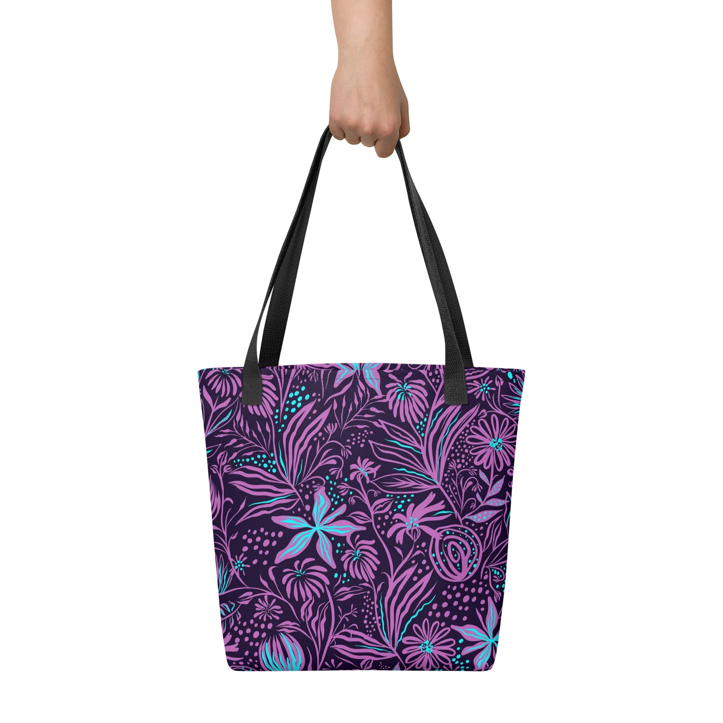 Purple Tropical Tote Bag