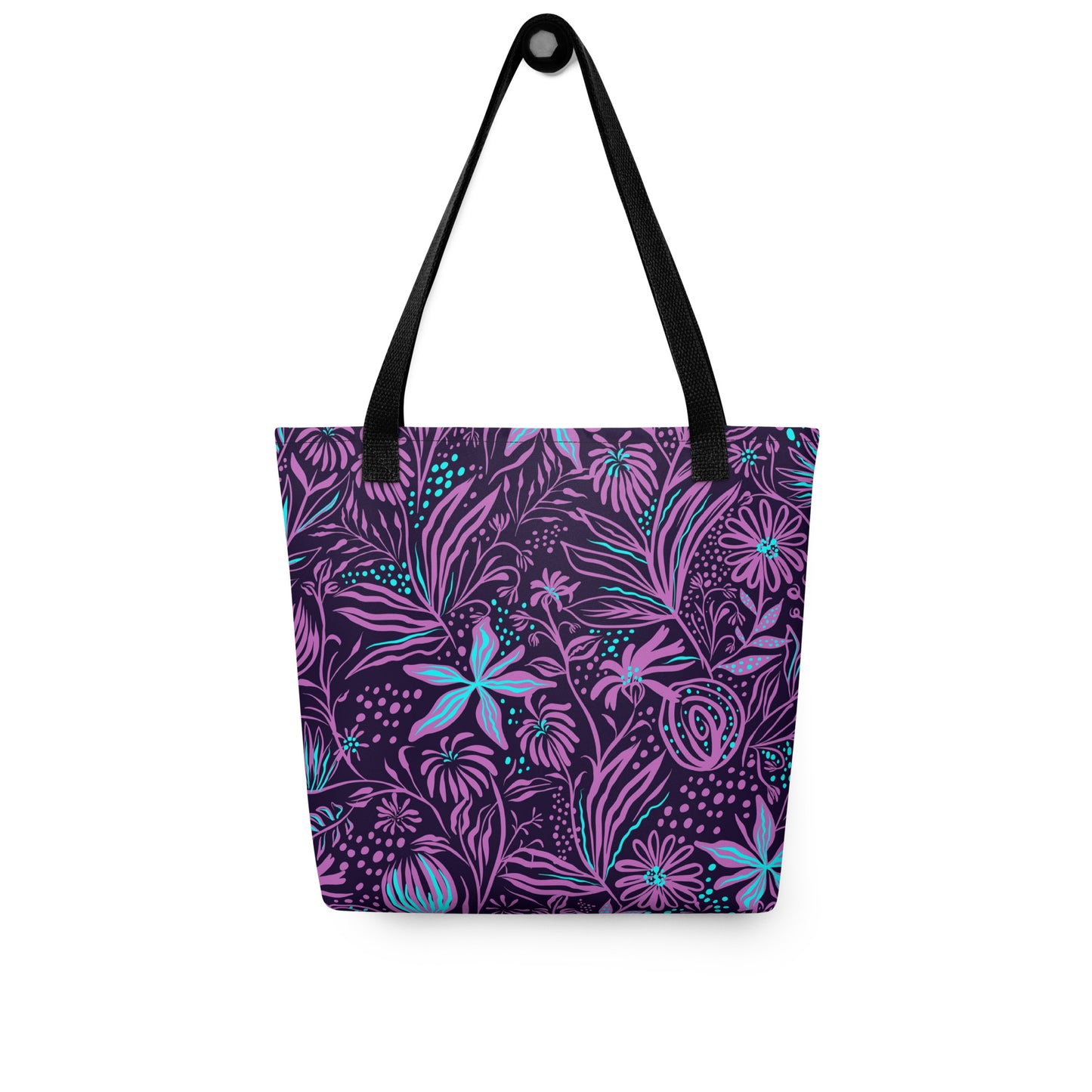 Purple Tropical Tote Bag