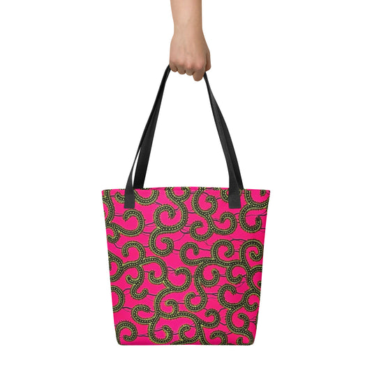 Pink Ankara Tote Bag