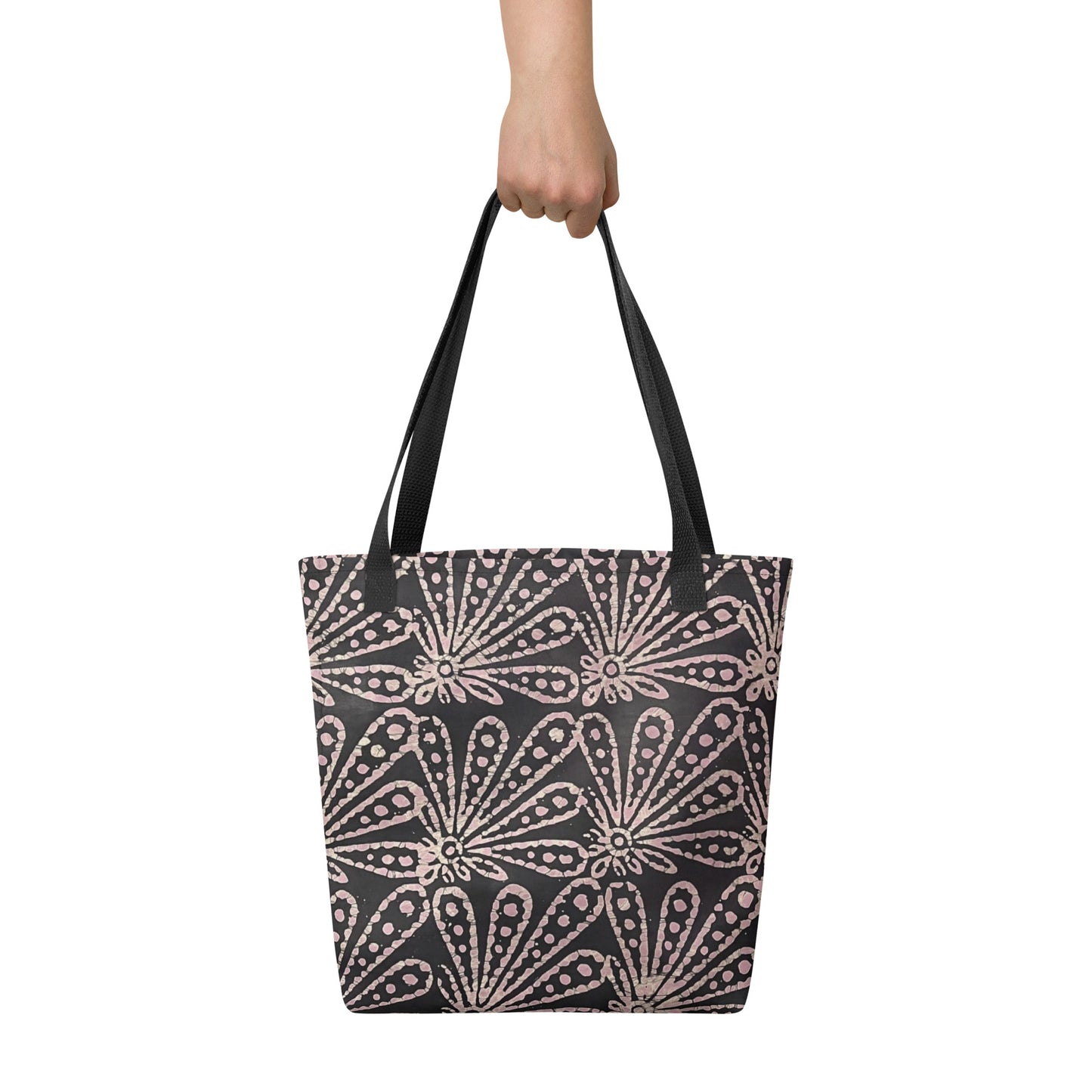 Pale Pink Floral Tote Bag