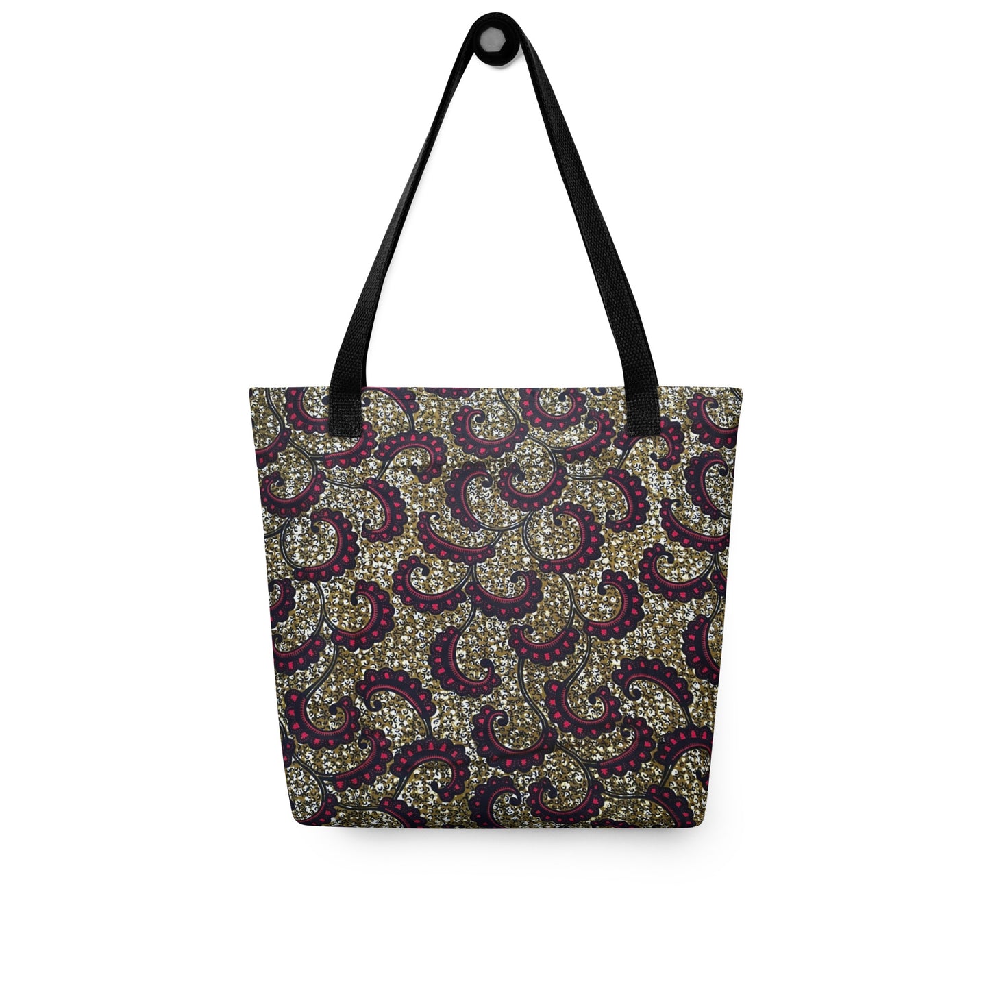 Burgundy Brown Tote Bag