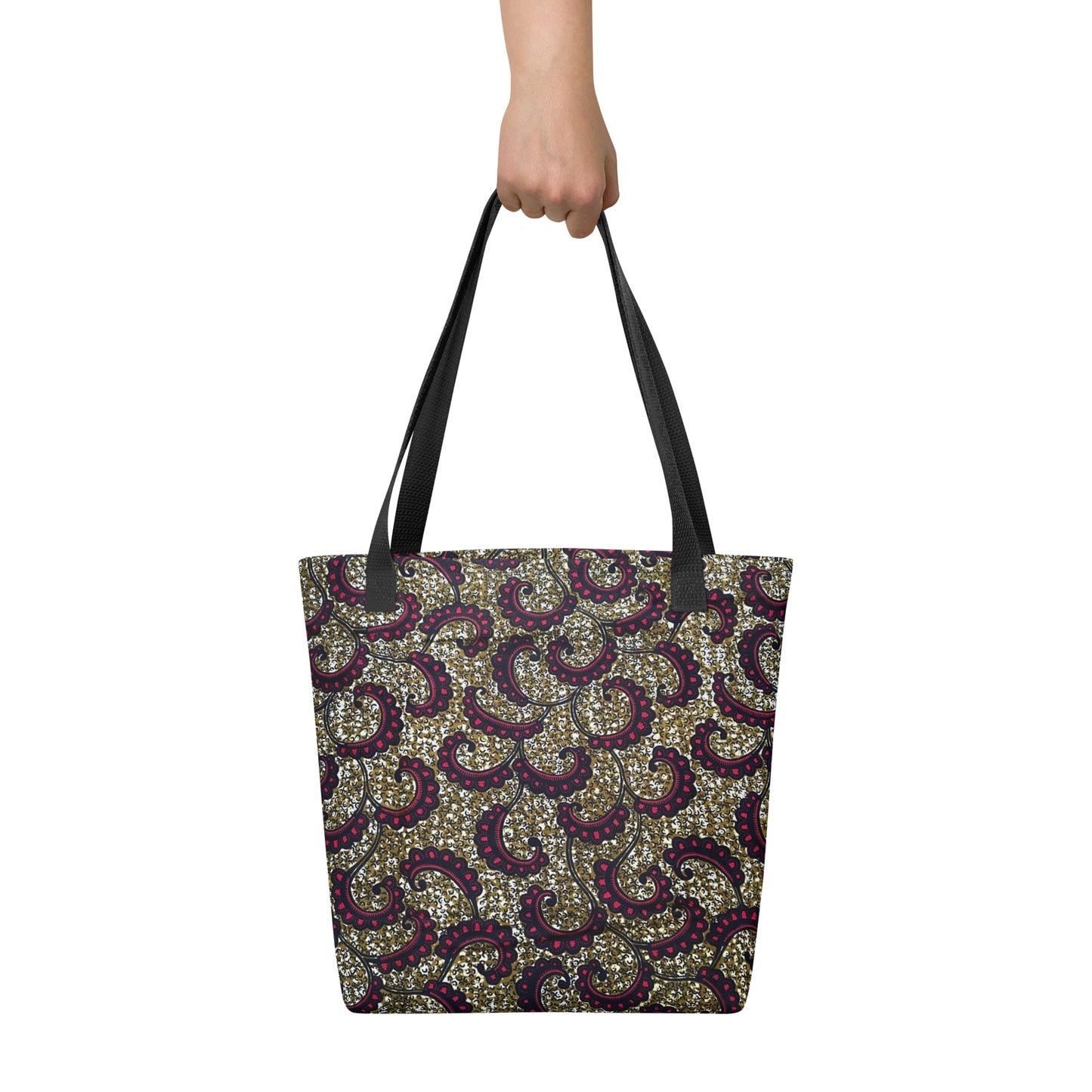 Burgundy Brown Tote Bag