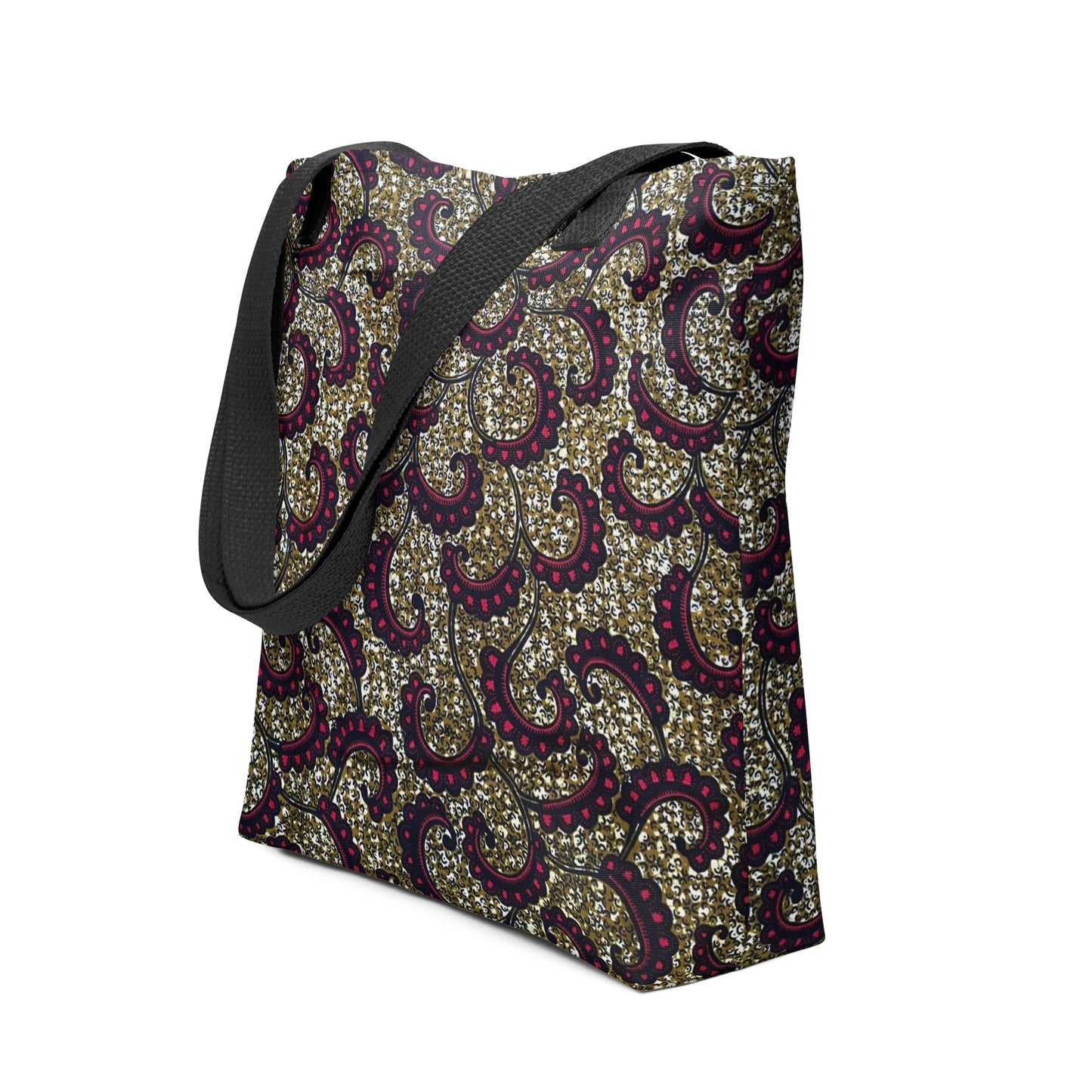 Burgundy Brown Tote Bag