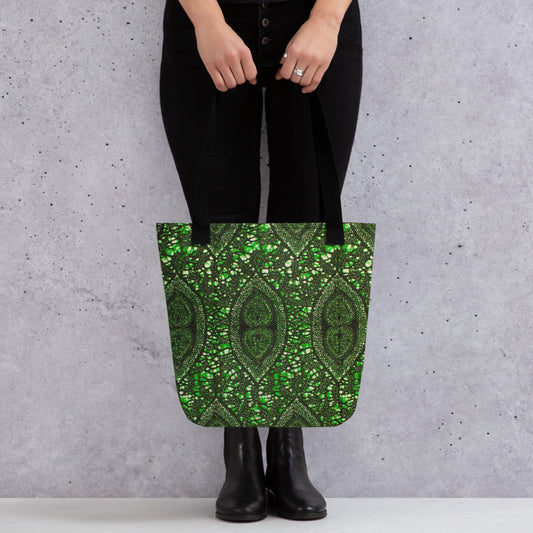 Green Peas Ankara Tote Bag