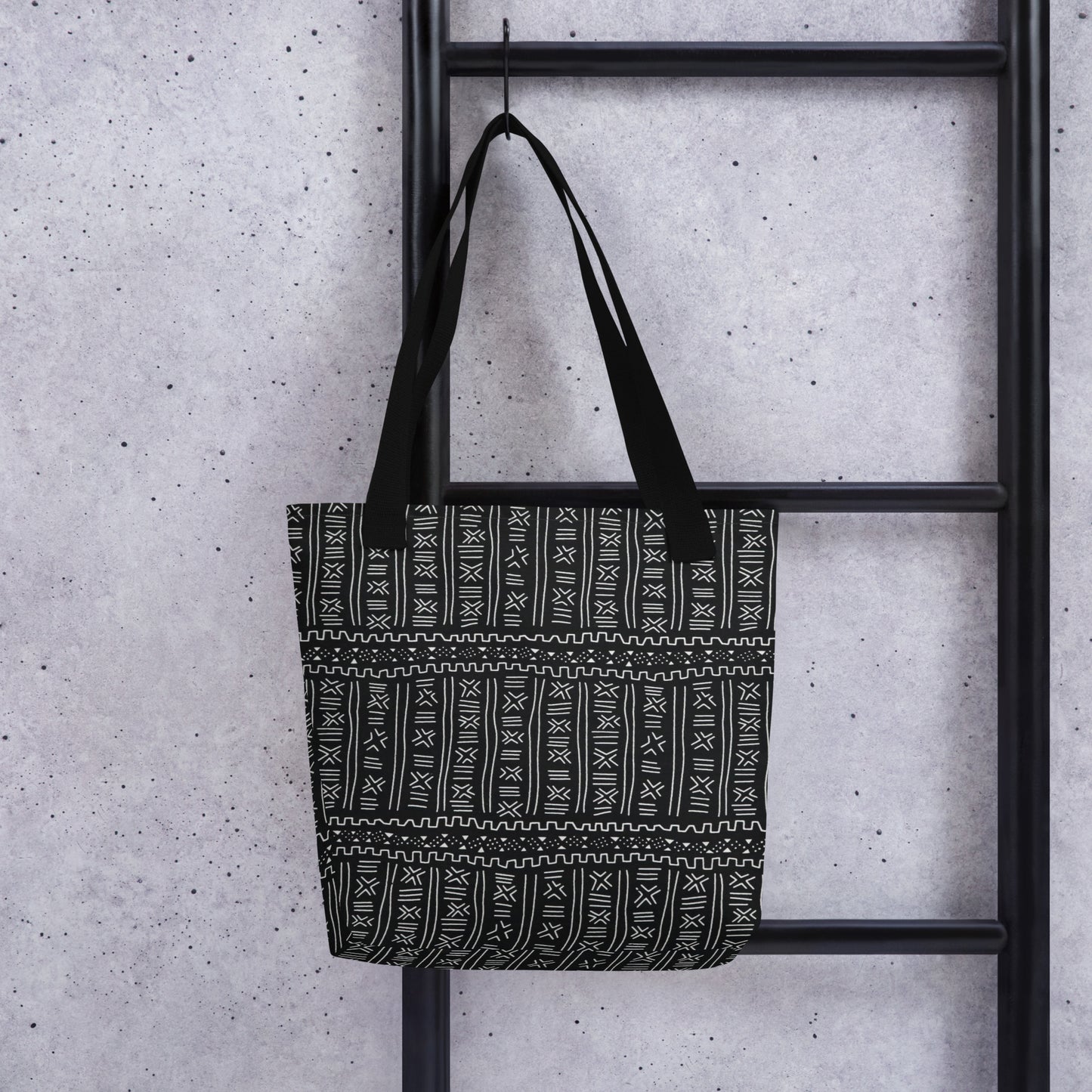 Black & White Print Tote Bag