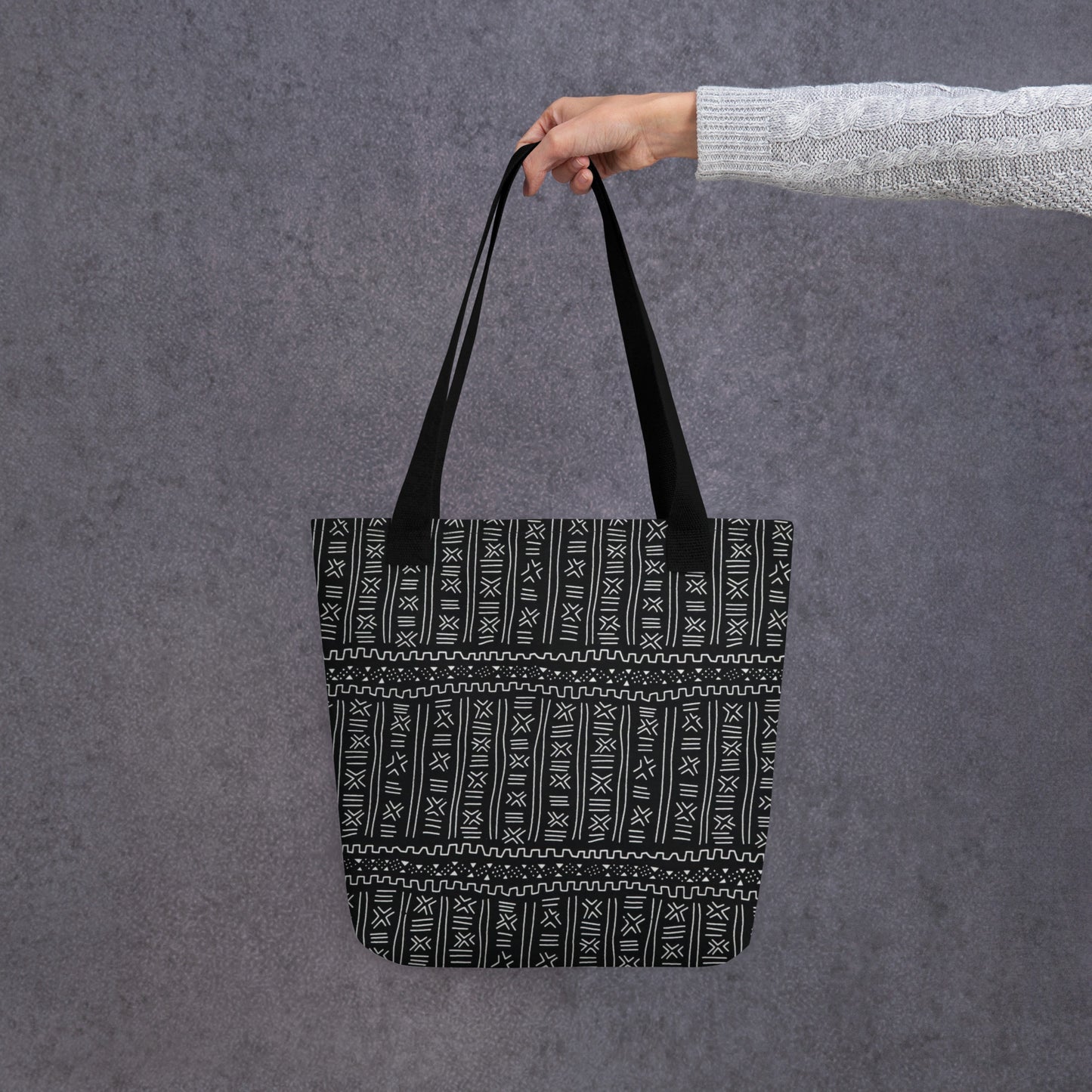 Black & White Print Tote Bag