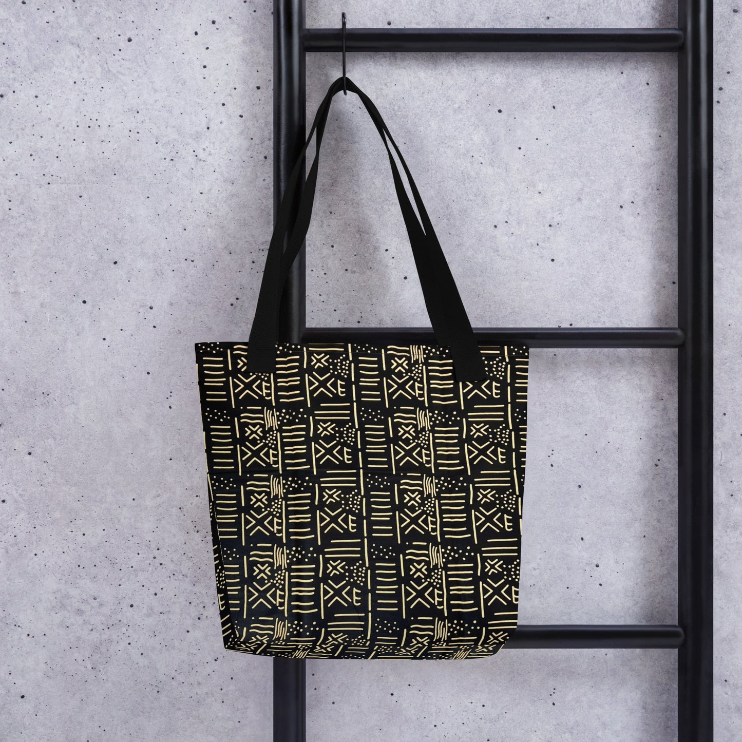 Black & Cream Tote Bag