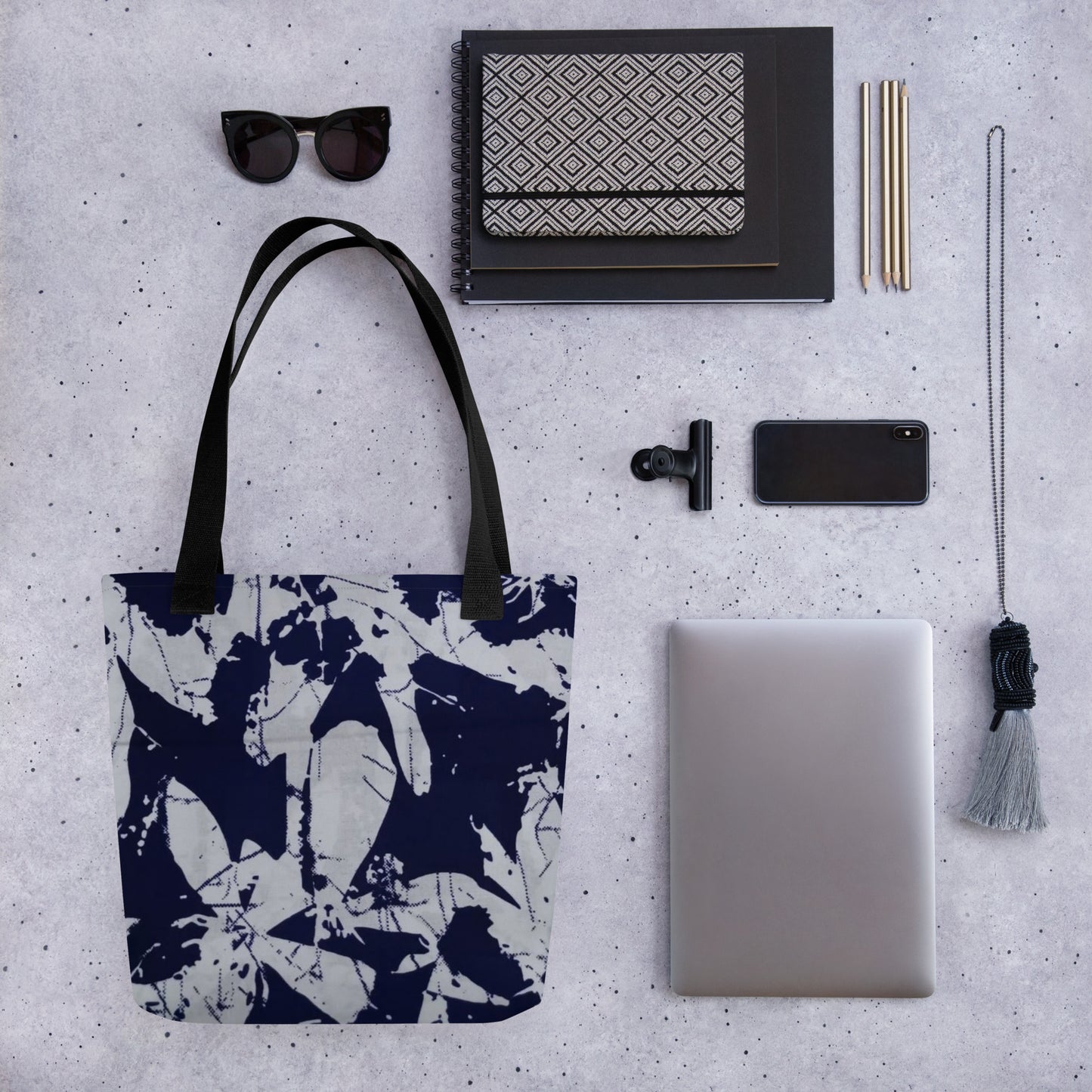 Indigo Print Tote Bag