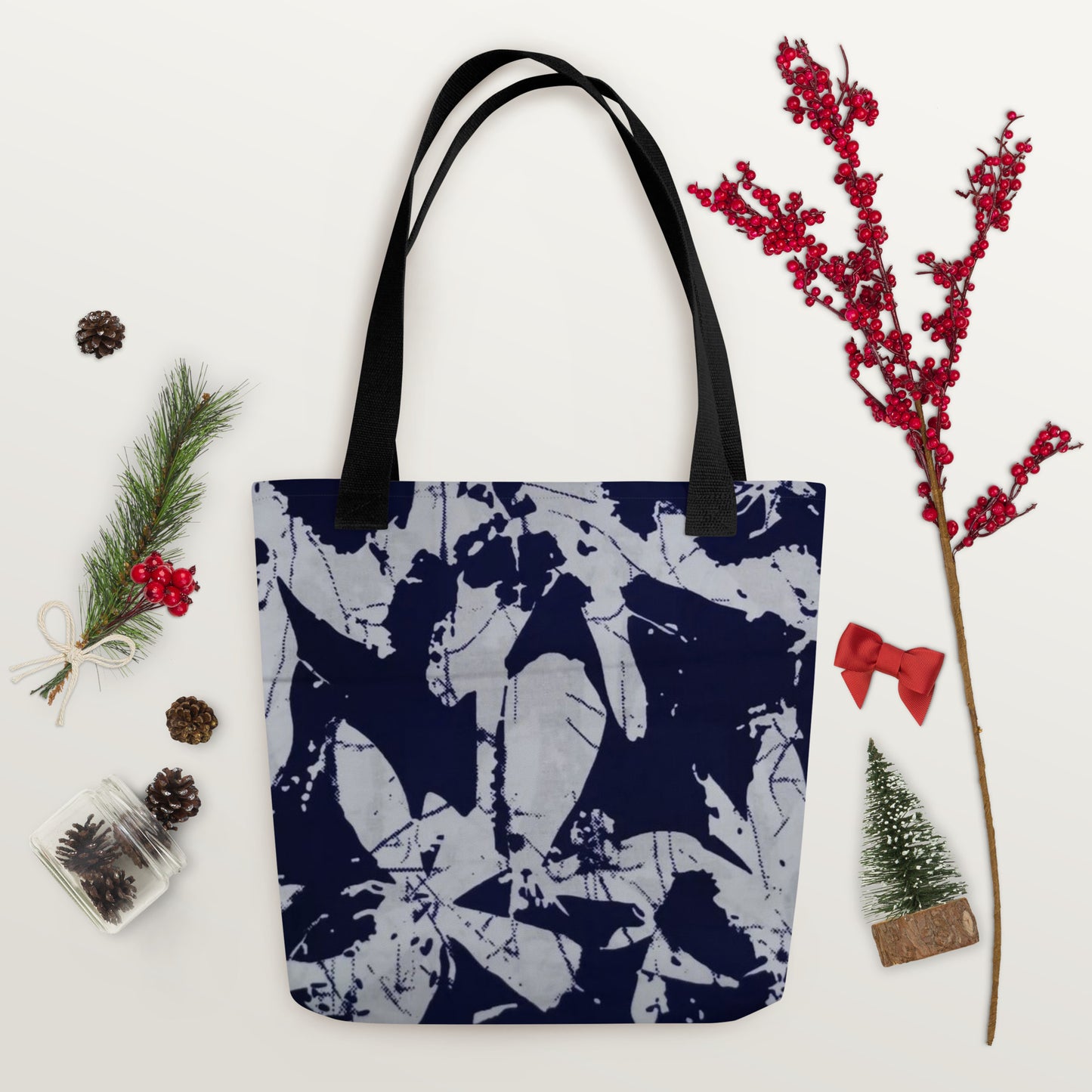 Indigo Print Tote Bag