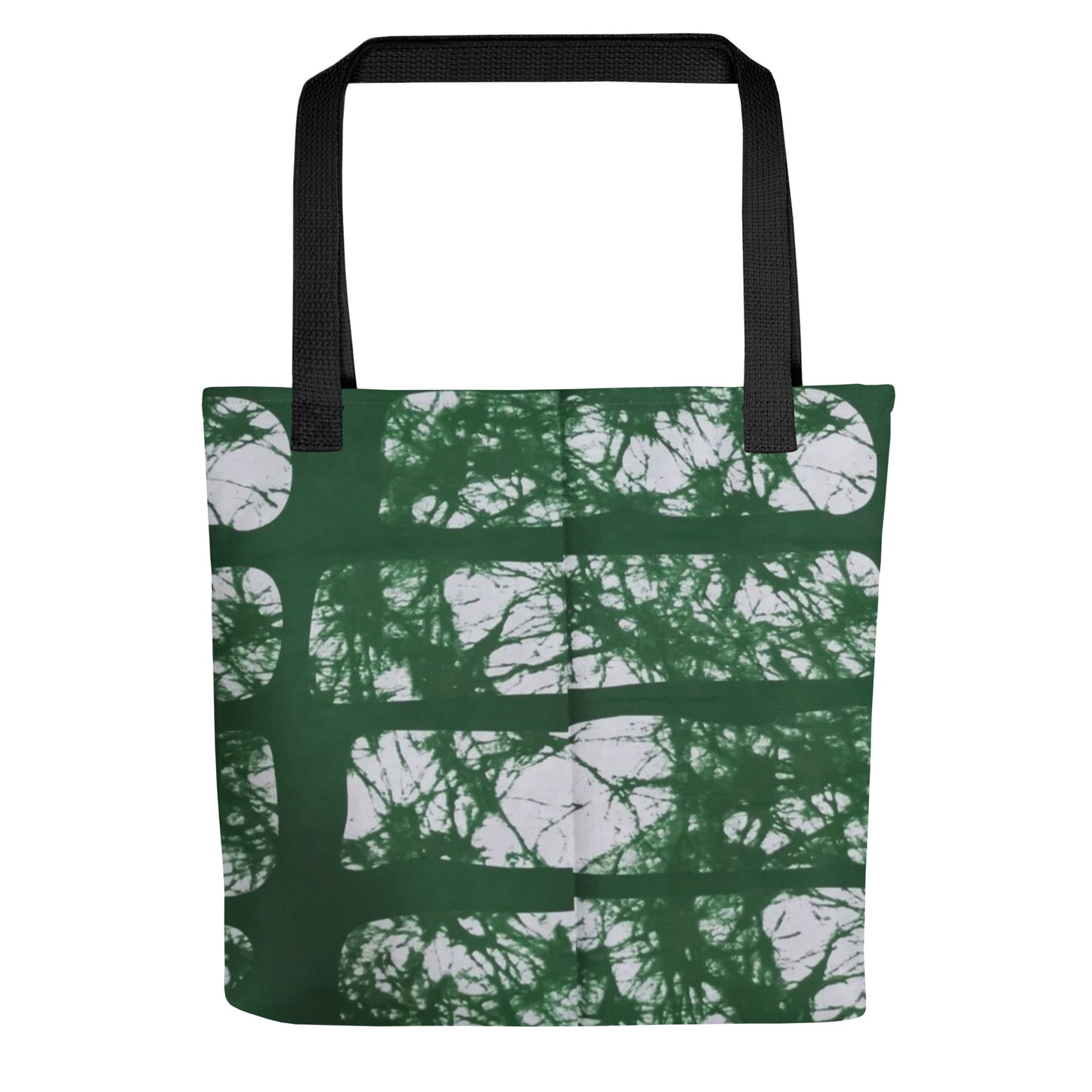 Green Print Tote Bag