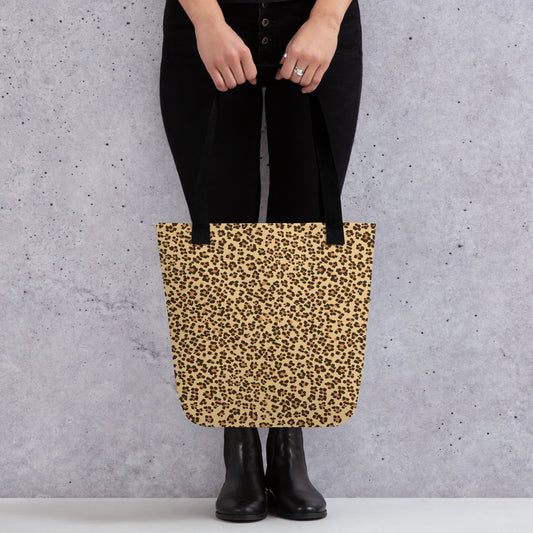 Brown Leopard Tote Bag