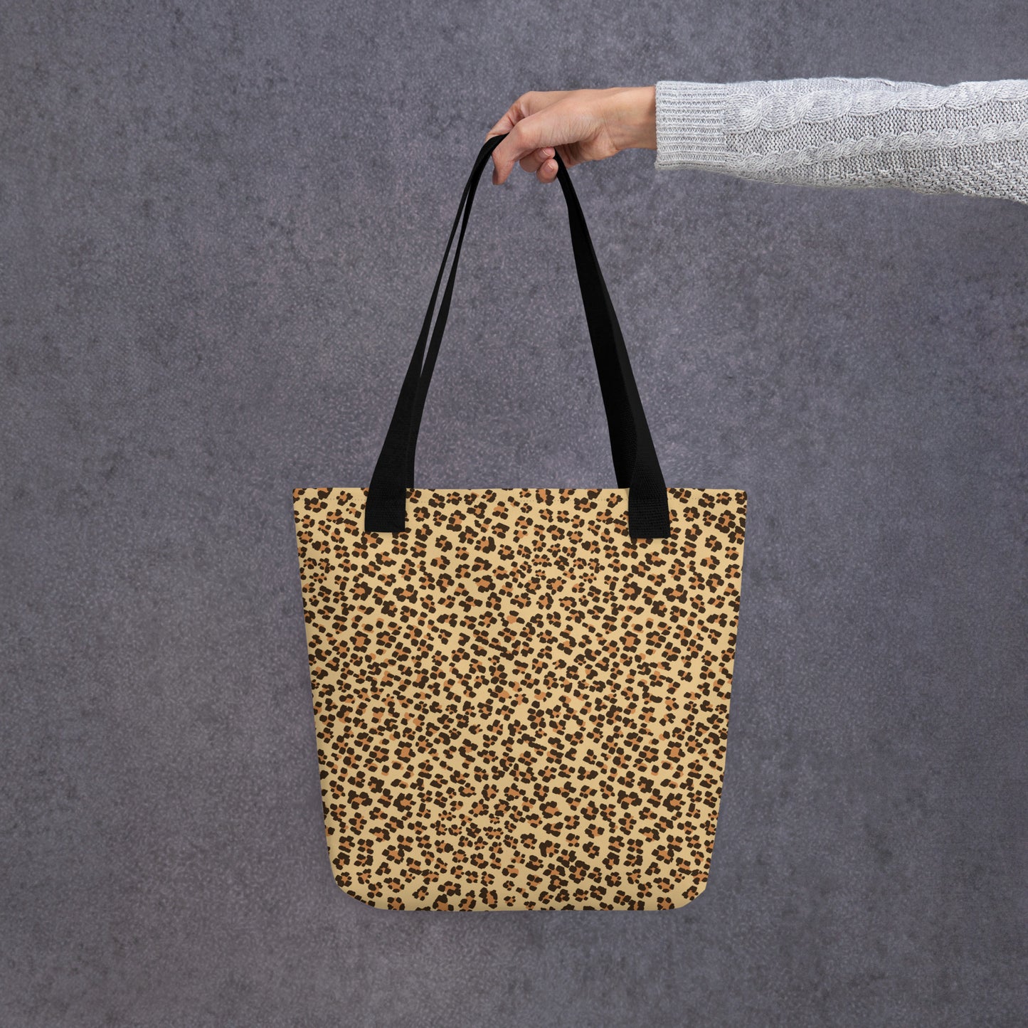 Brown Leopard Tote Bag