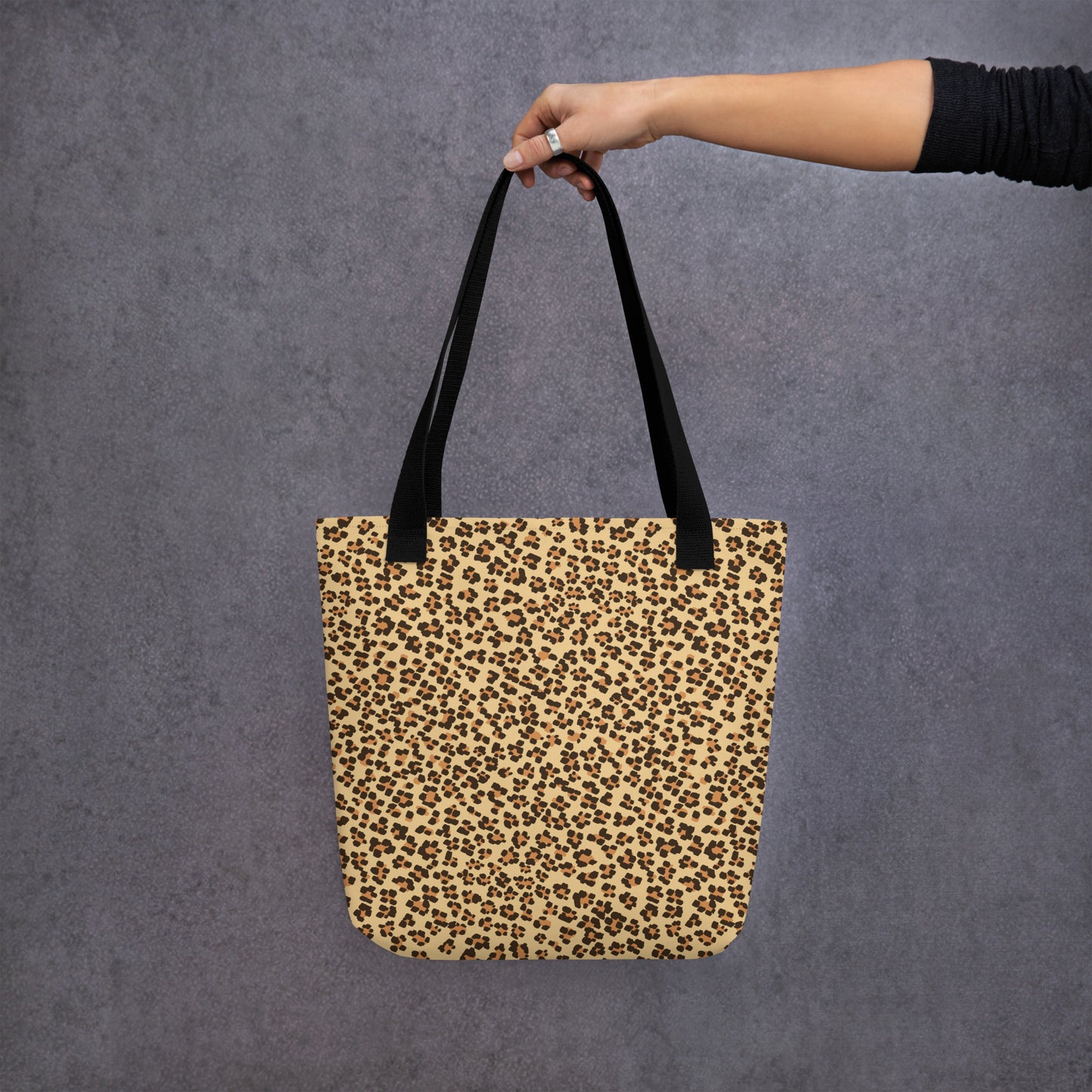 Brown Leopard Tote Bag