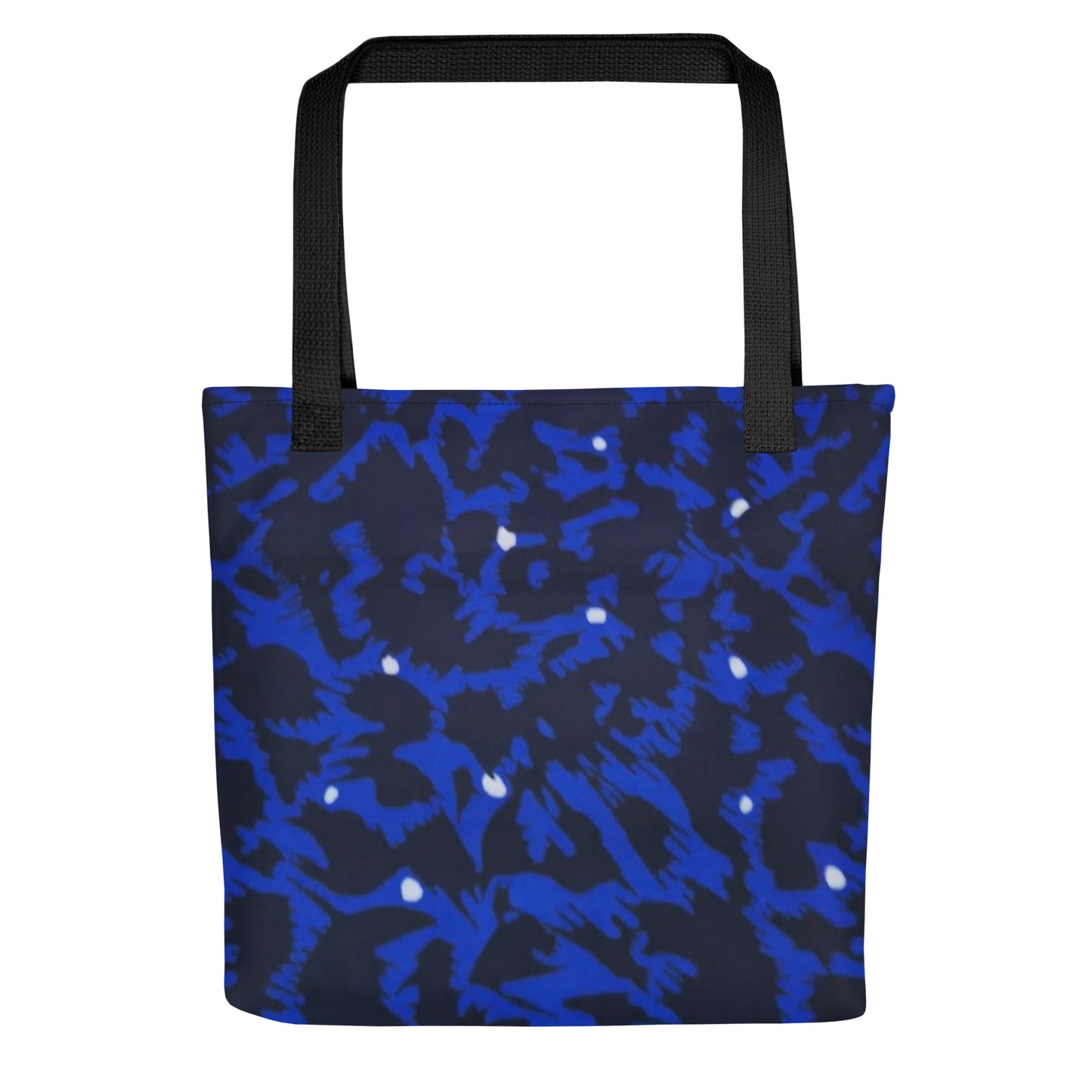 Blue Leopard Tote Bag