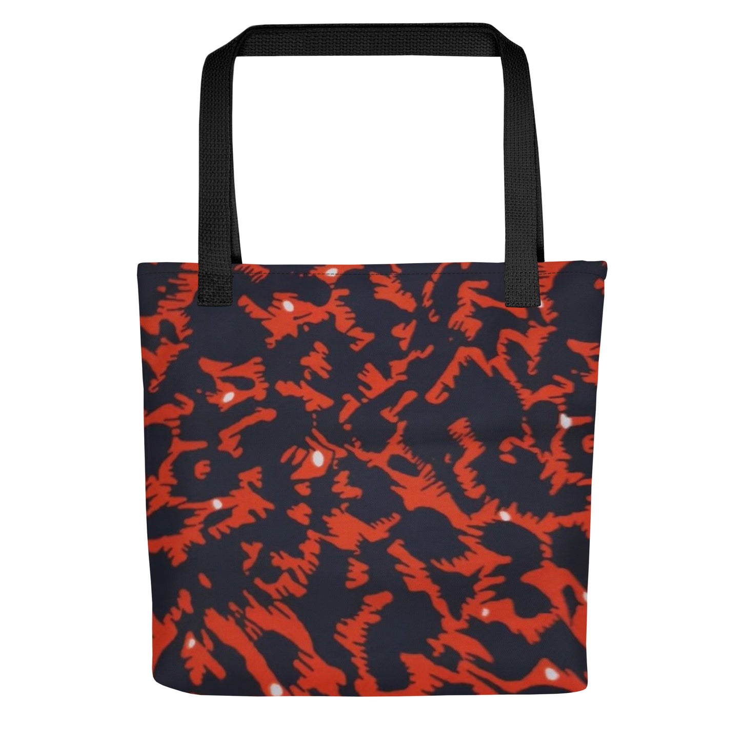 Orange Leopard Tote Bag