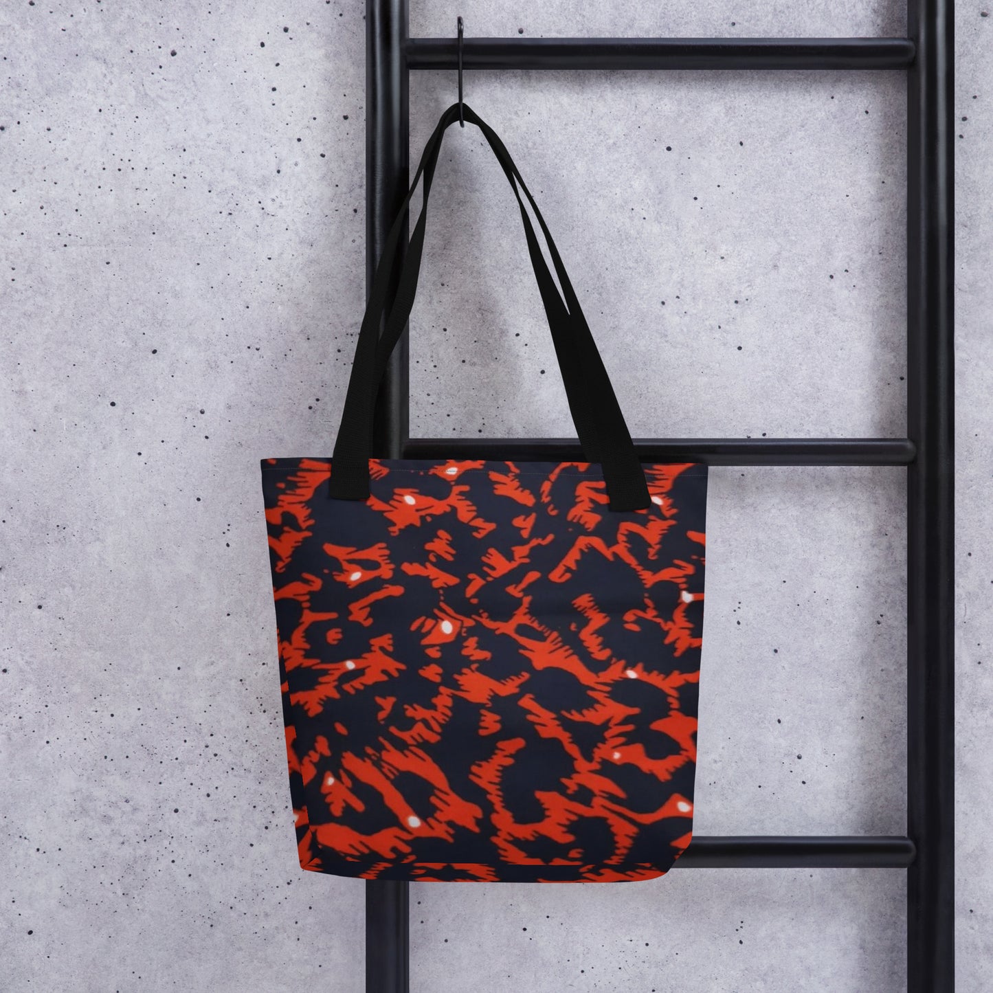 Orange Leopard Tote Bag