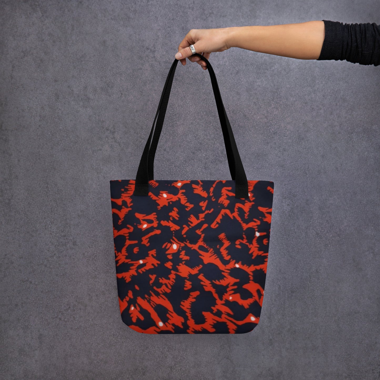 Orange Leopard Tote Bag