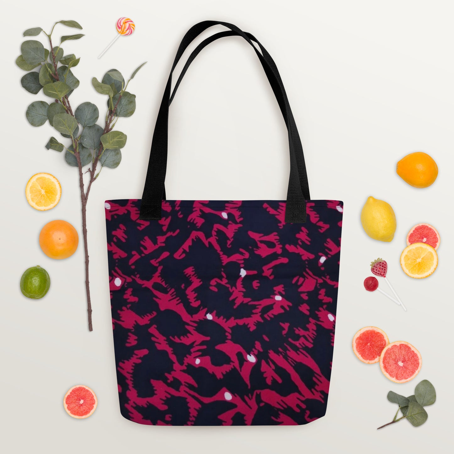 Pink Leopard Tote Bag