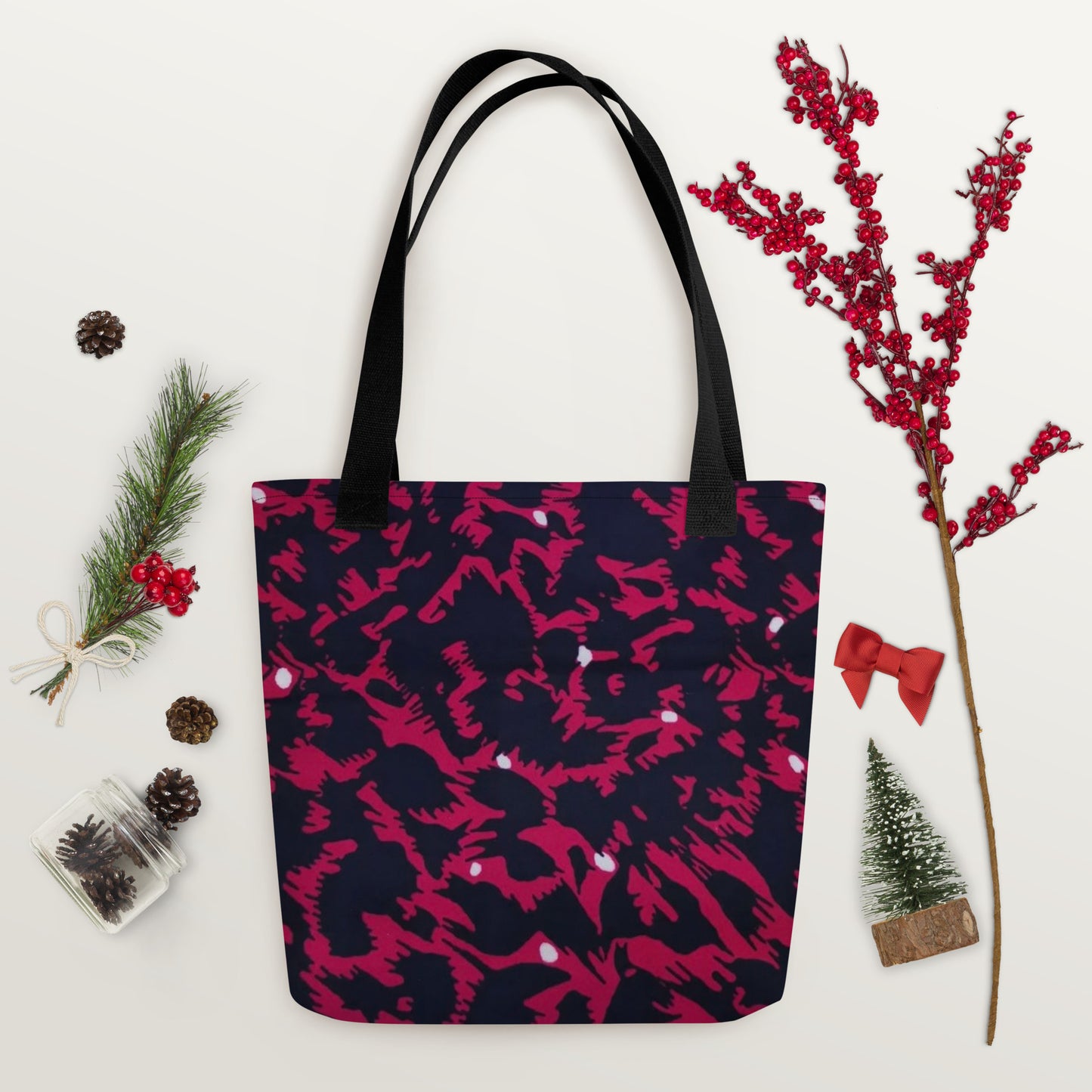 Pink Leopard Tote Bag