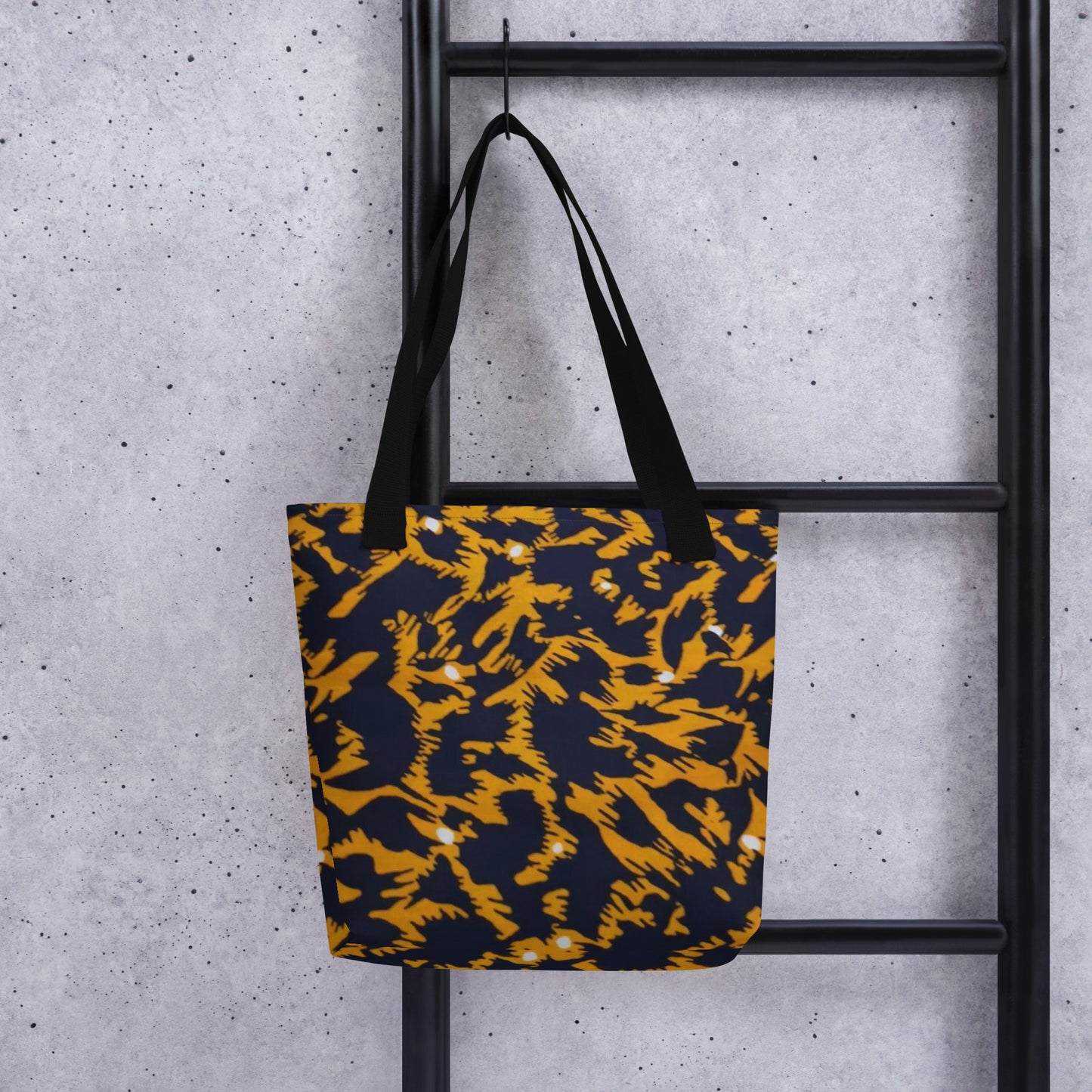 Yellow Leopard Tote Bag