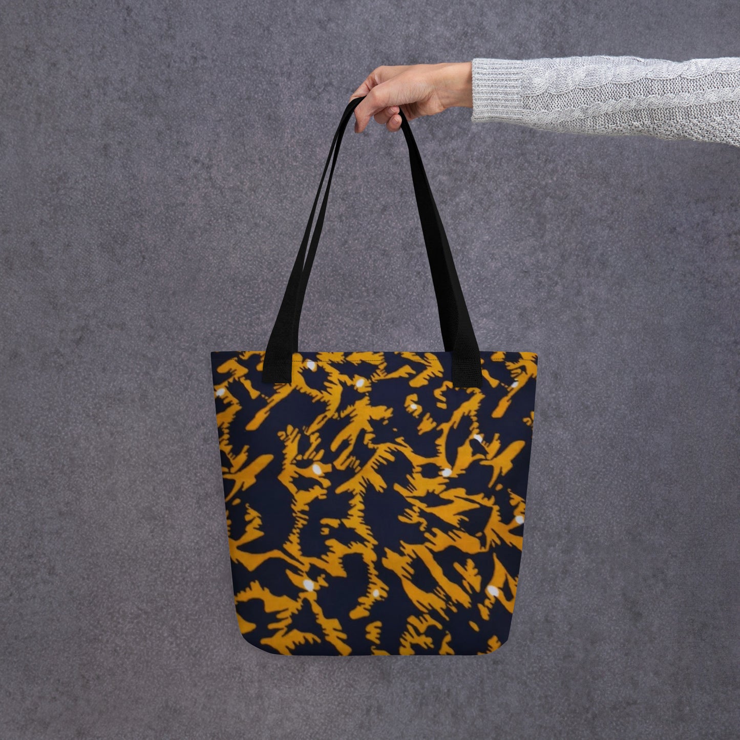 Yellow Leopard Tote Bag