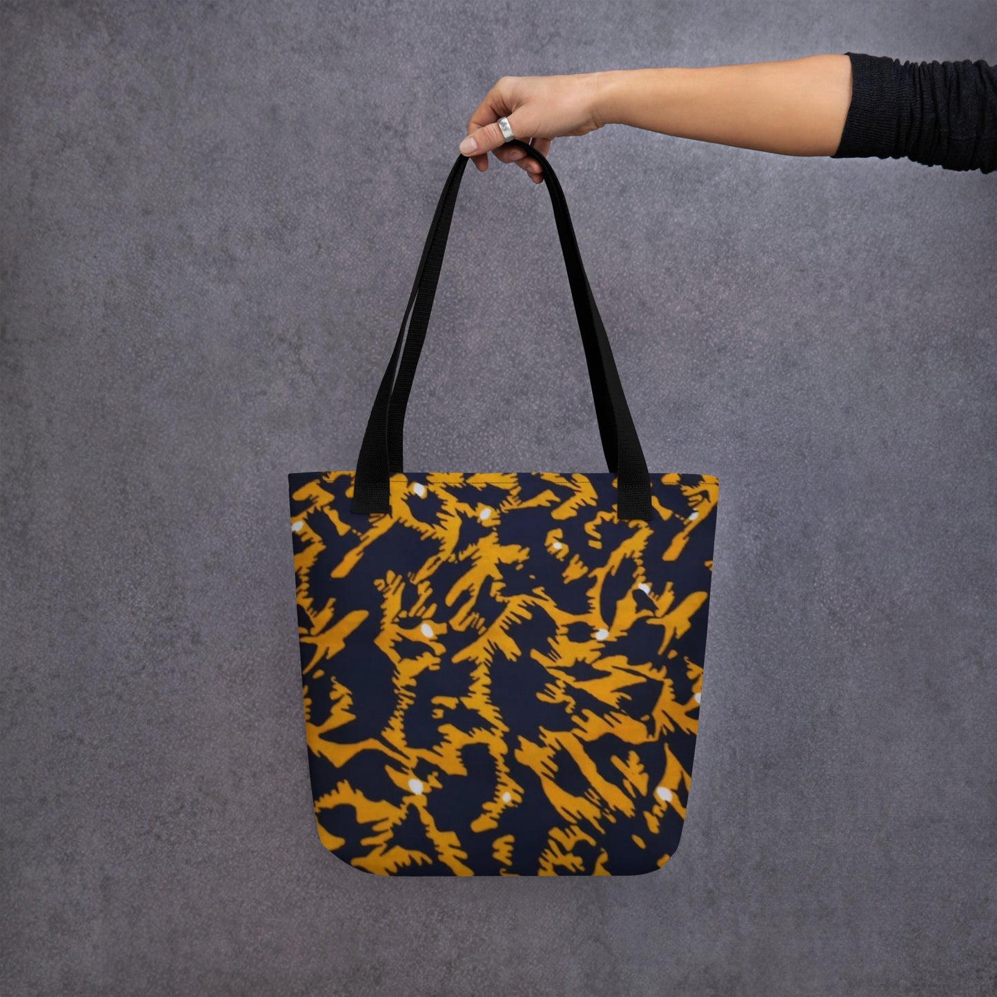 Yellow Leopard Tote Bag