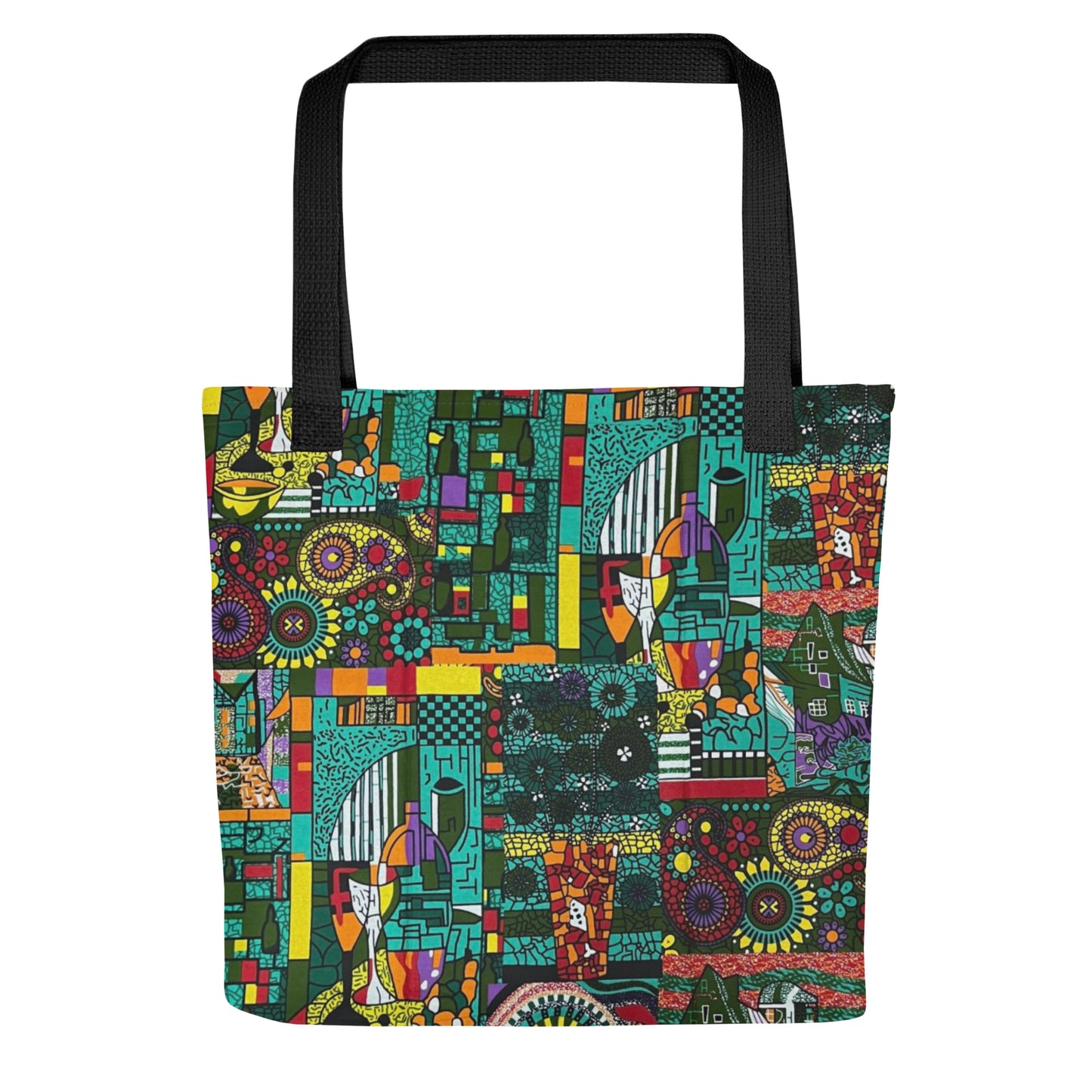 Green Artsy Tote Bag