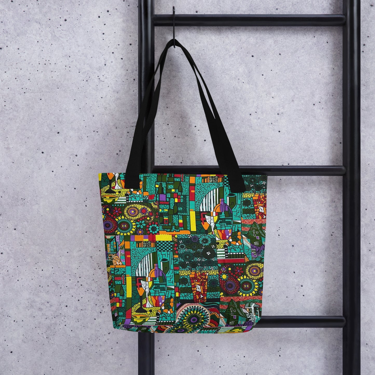 Green Artsy Tote Bag