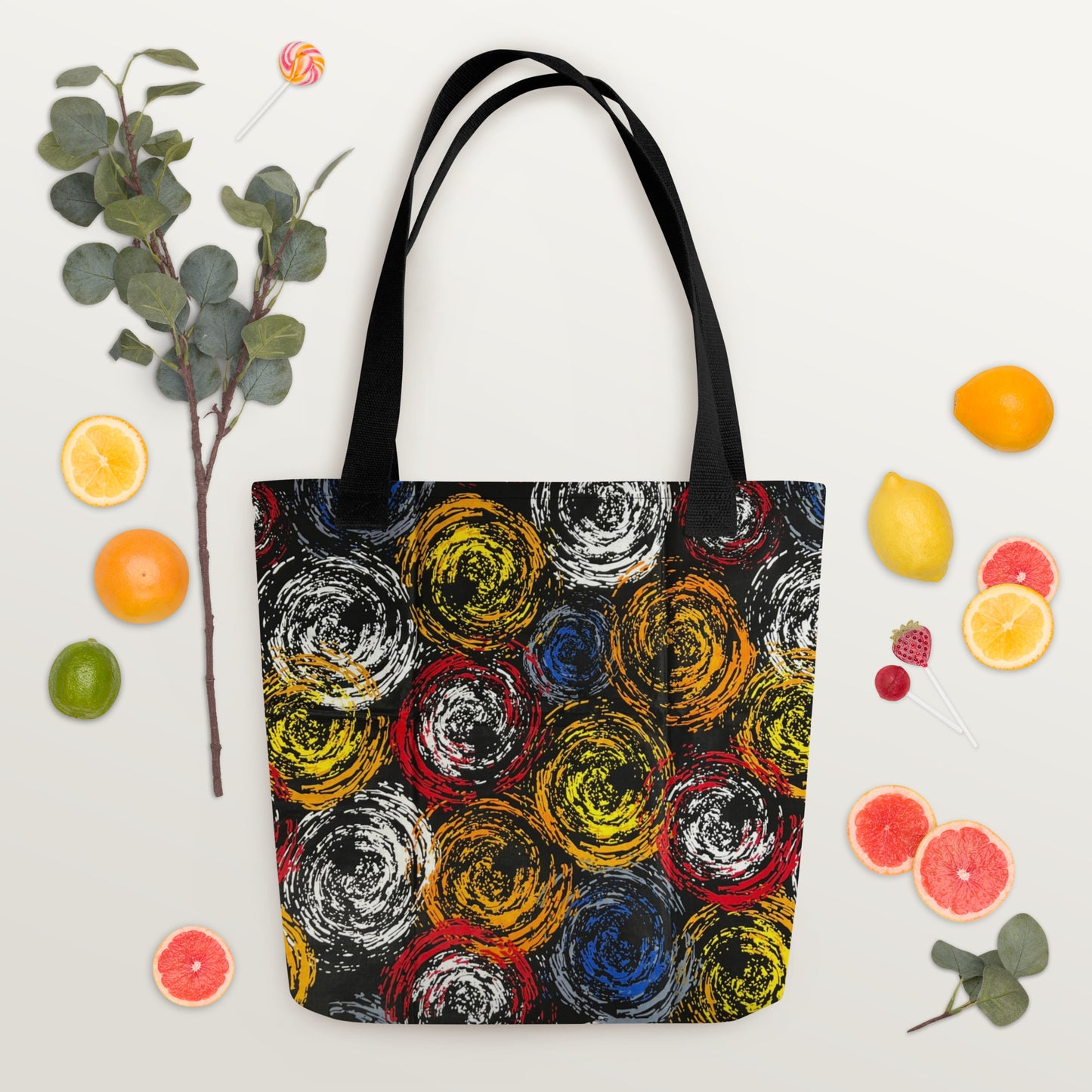 Colourful Swirls Tote Bag