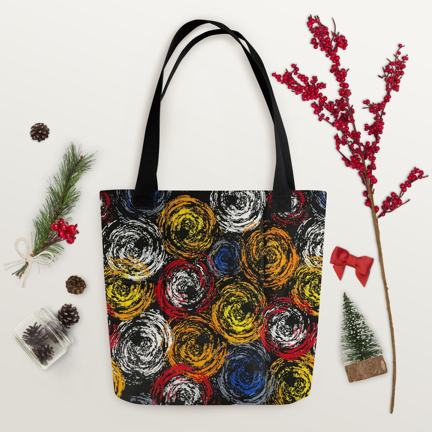 Colourful Swirls Tote Bag