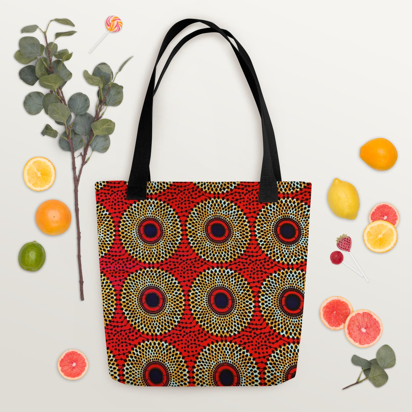 Orange Mandela Tote Bag