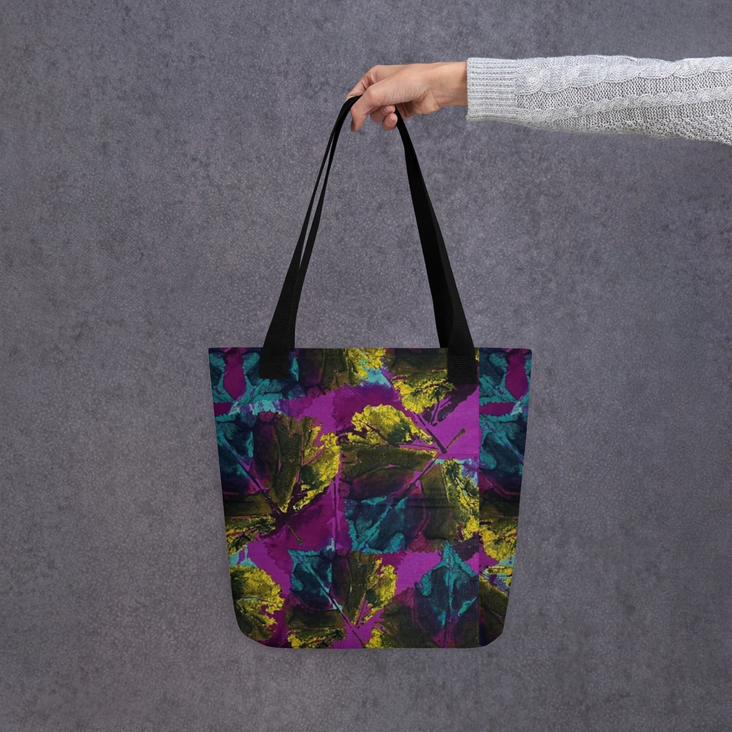 Purple Leaves Tote Bag