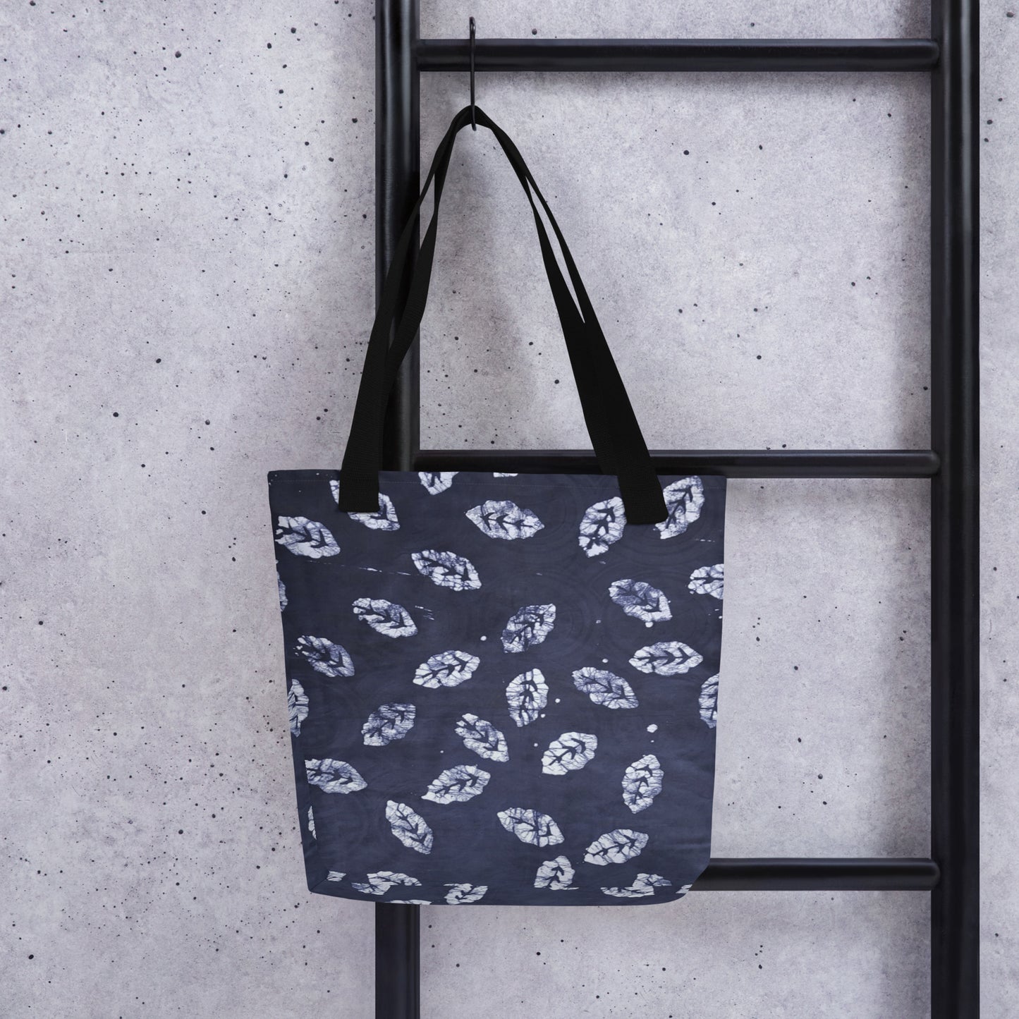 Indigo Leaf Tote Bag