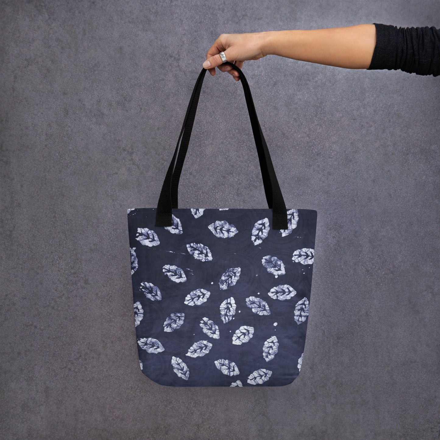 Indigo Leaf Tote Bag