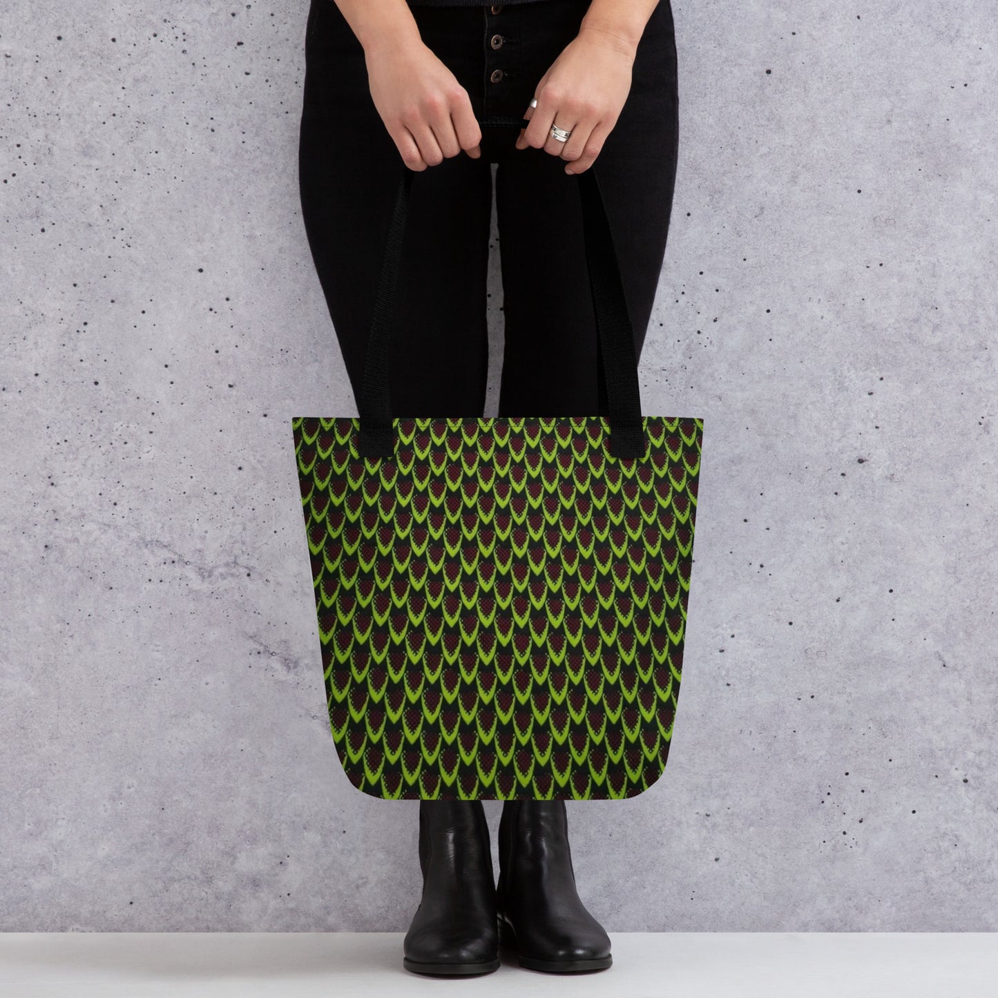 Green Flame Tote Bag