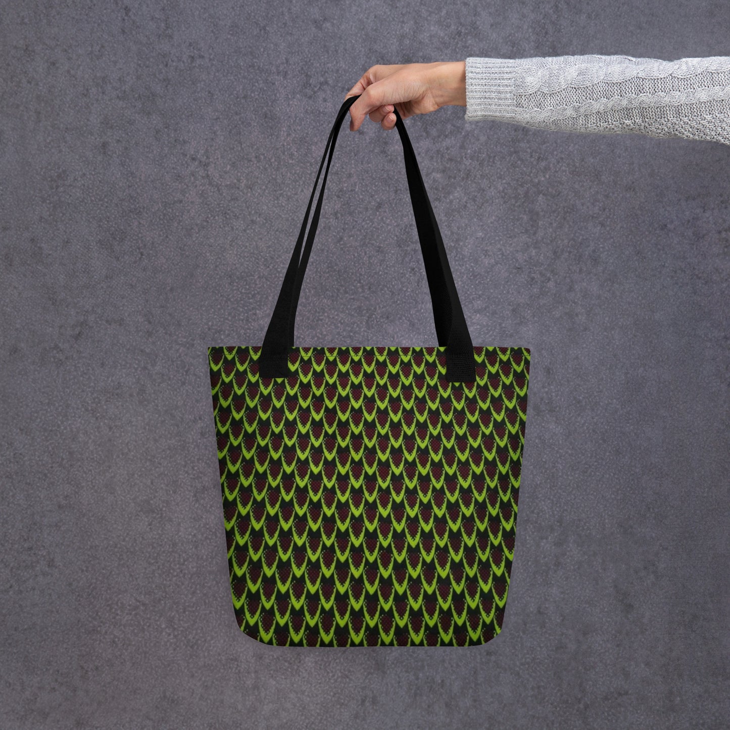 Green Flame Tote Bag