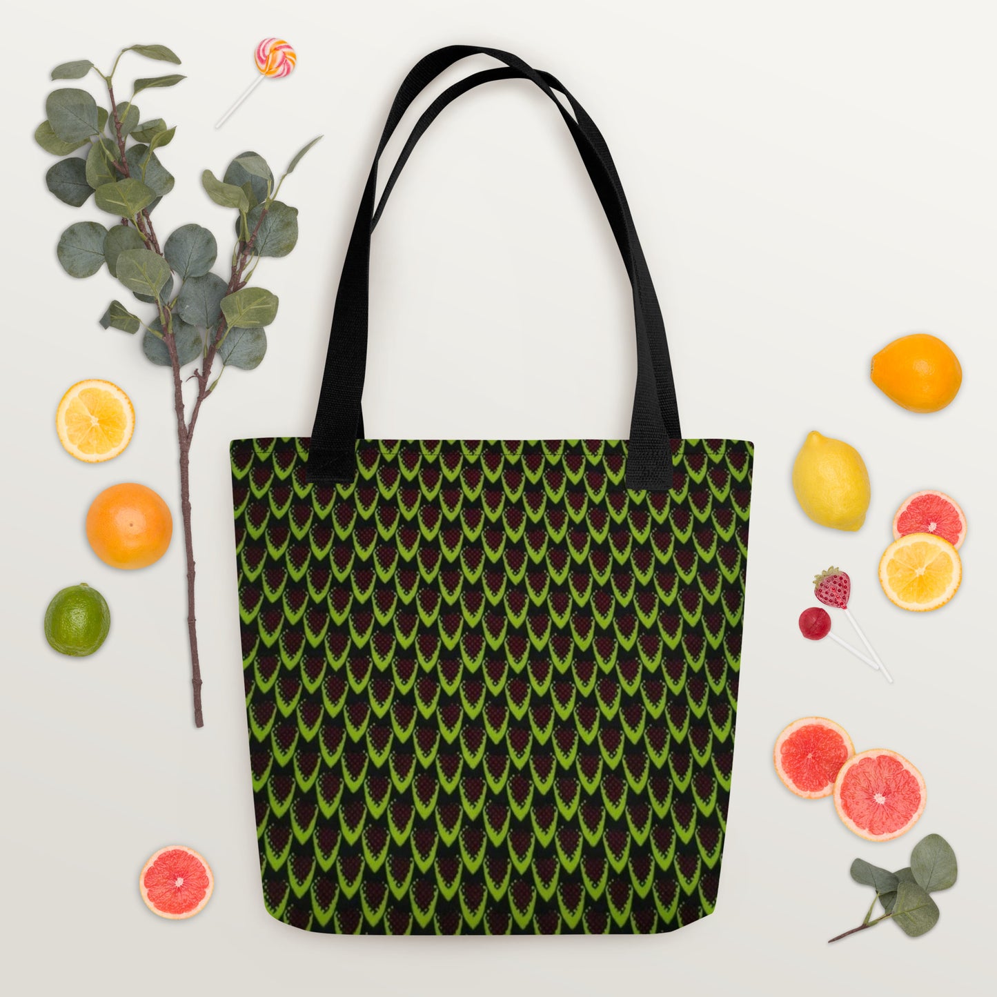 Green Flame Tote Bag