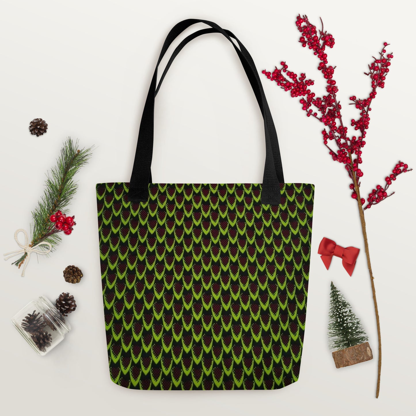 Green Flame Tote Bag