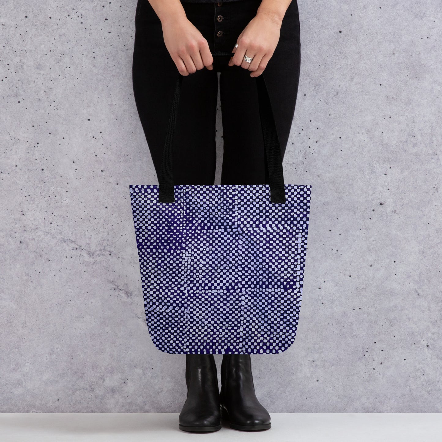 Purple Dots Tote Bag