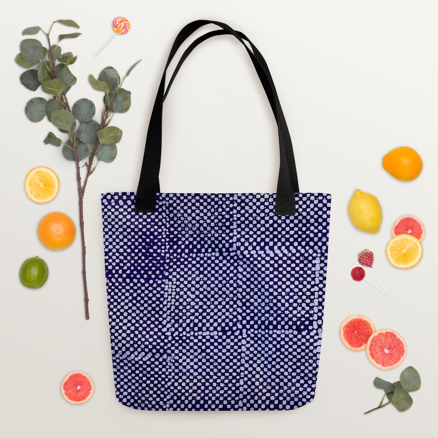 Purple Dots Tote Bag