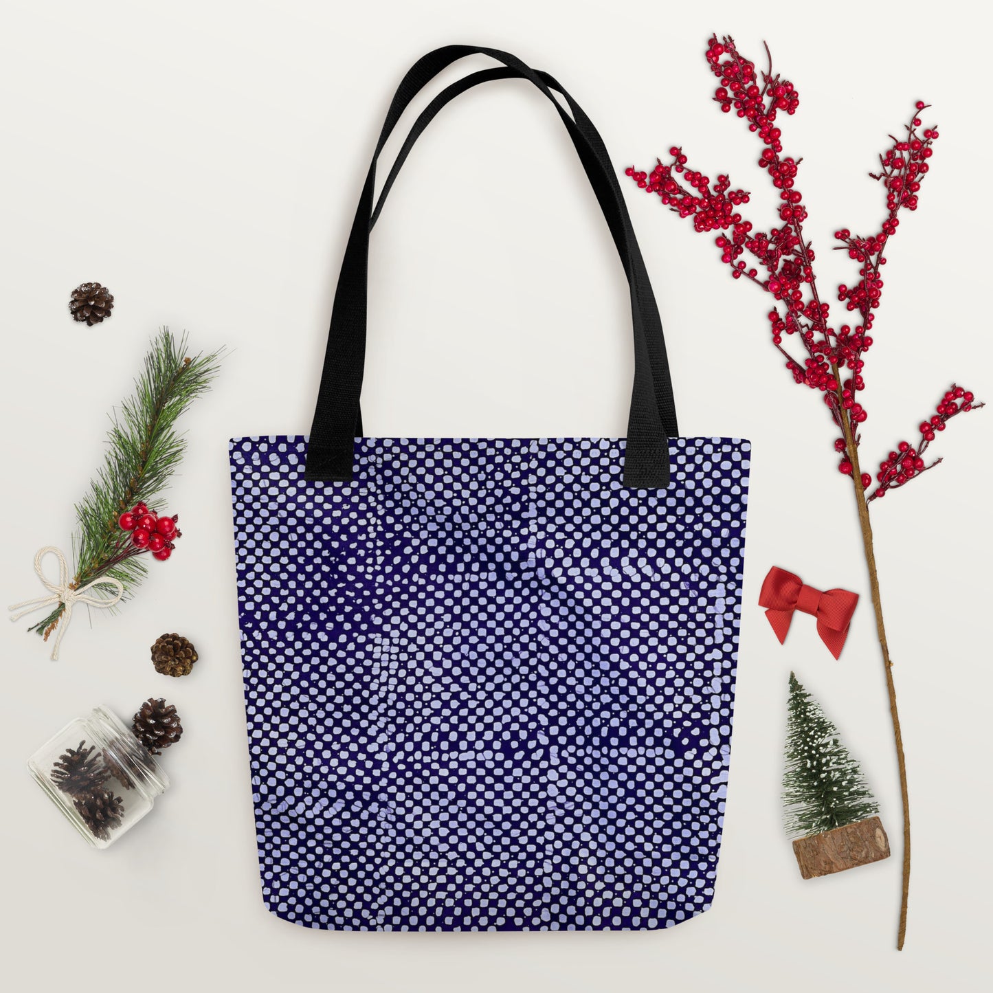 Purple Dots Tote Bag