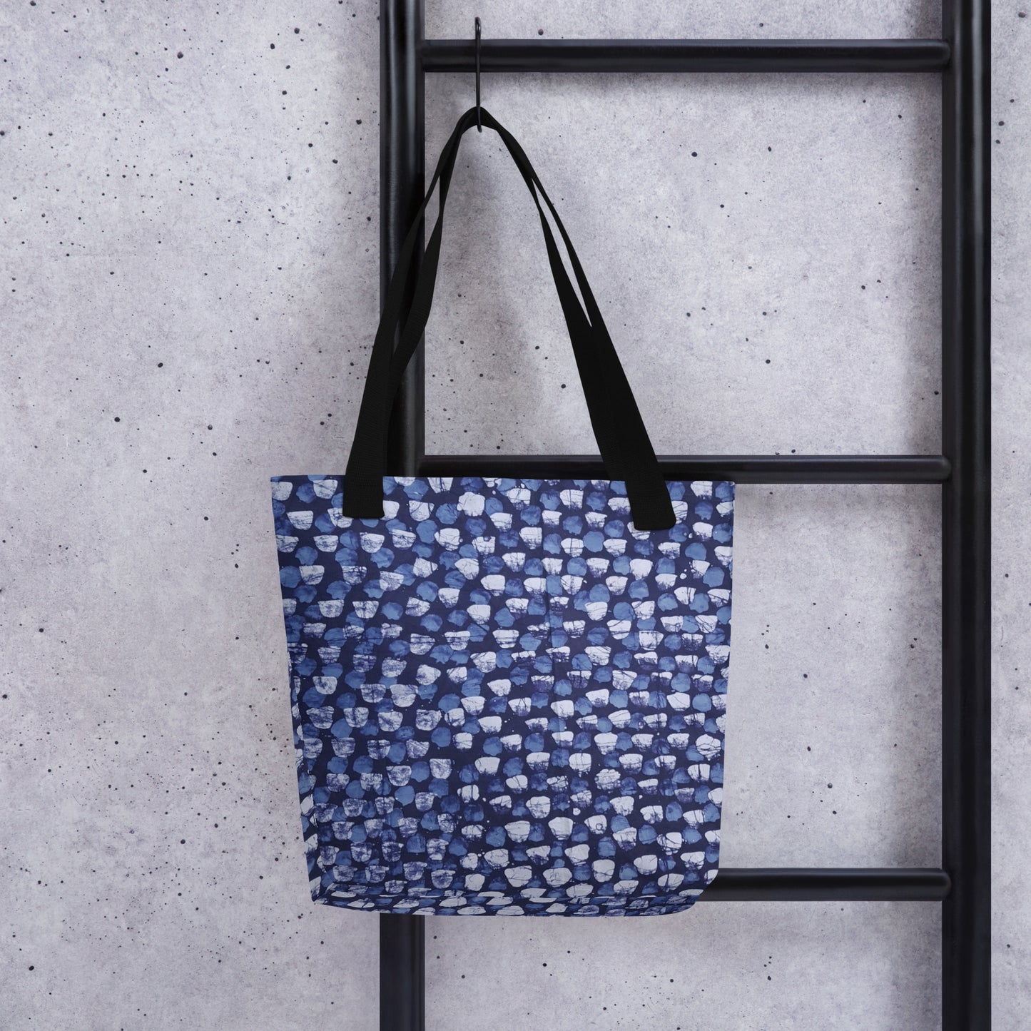 Blue Dotted Tote Bag