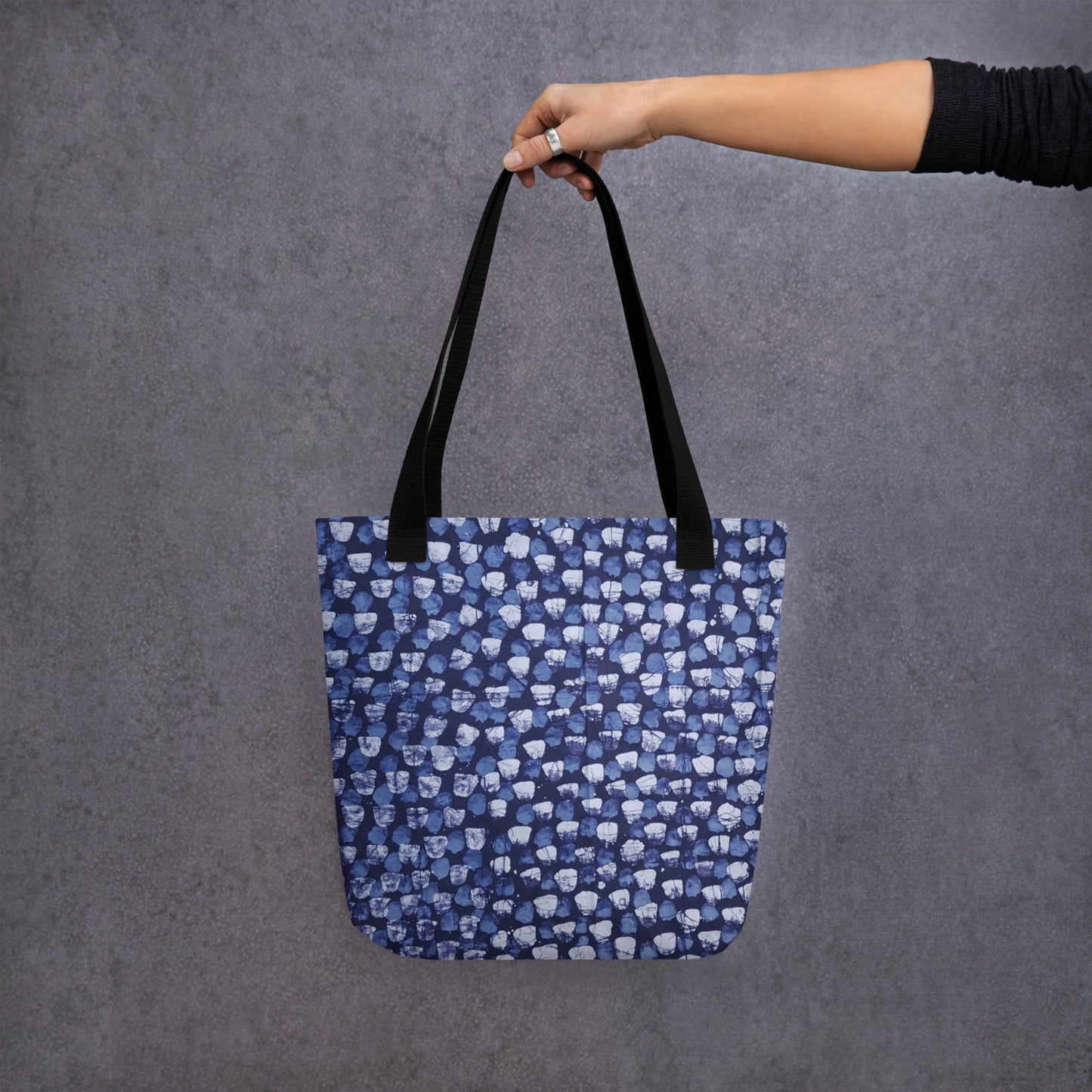 Blue Dotted Tote Bag