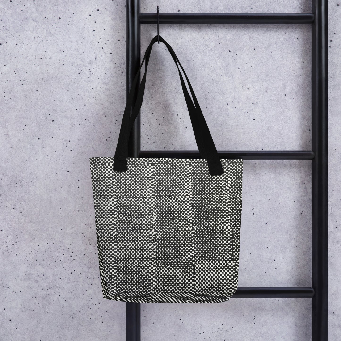 Black & White Dots Tote Bag