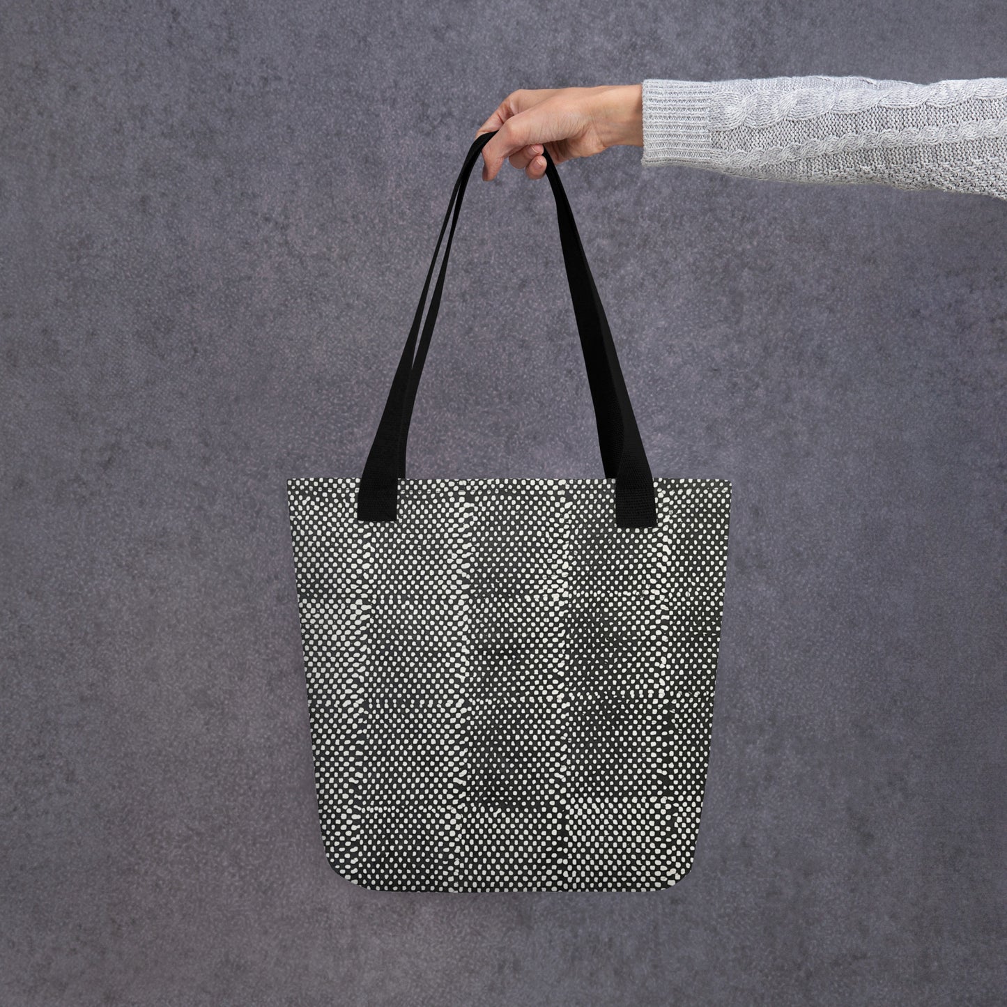 Black & White Dots Tote Bag