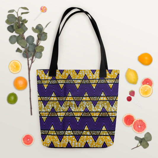 Purple Yellow Tote Bag