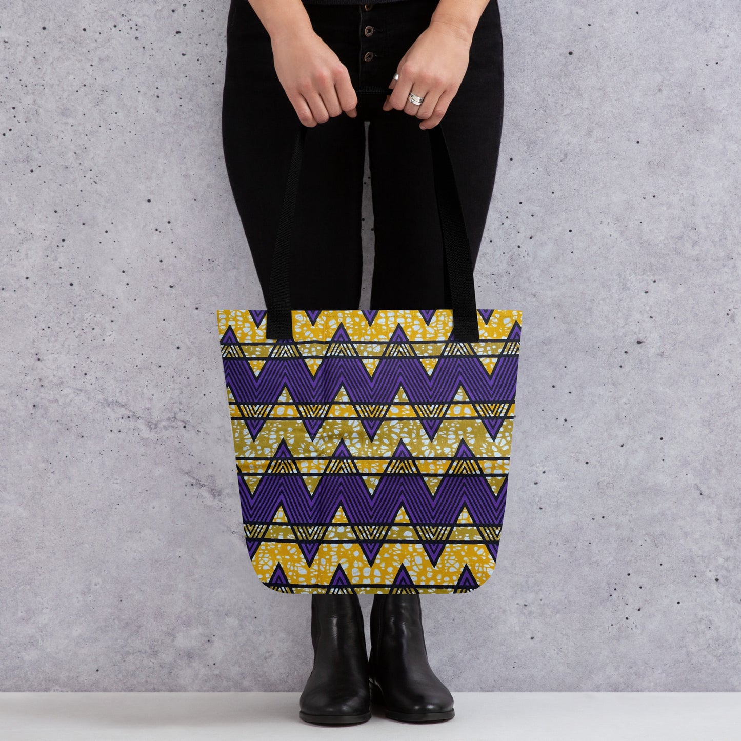 Purple Yellow Tote Bag