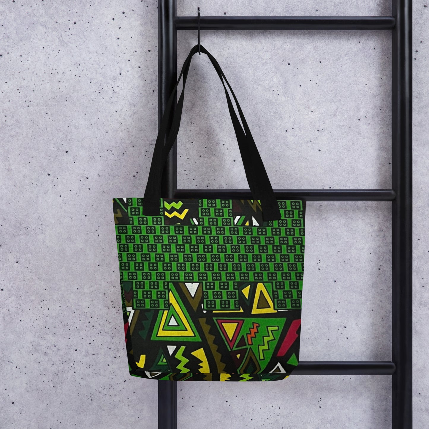 Multicolour Green Tote Bag